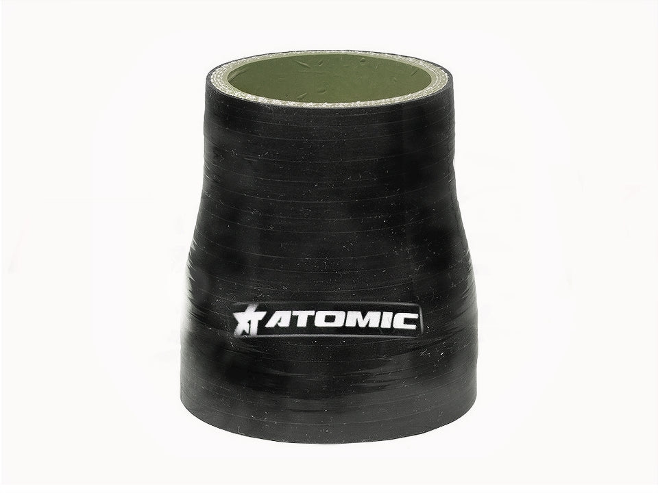 ATOMIC srsh60-51 Патрубок-перехідник силіконовий прямий чорний 60-51 мм Photo-0 