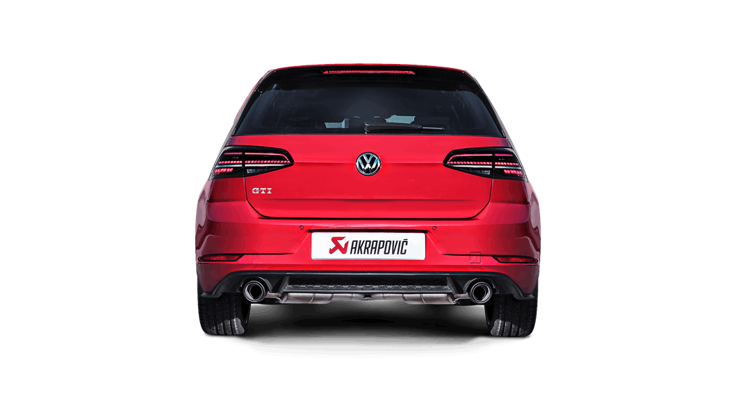 AKRAPOVIC MTP-VW/T/3H Вихлопна система Slip-On Line (Titanium) для VW Golf (VII) GTI FL (169 кВт) 2017-2019 Схвалення типу ECE Photo-3 