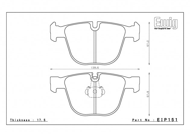 ENDLESS EIP151MX72 Гальмівні колодки задні для BMW M3 E92/E90/M5 E60/M6 E63/E64/X6 E72 Active Hyb Photo-0 