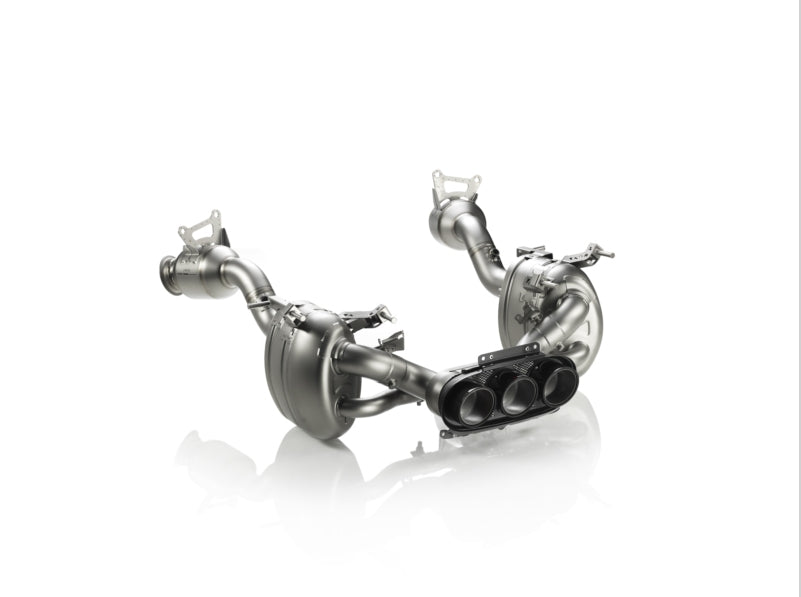 AKRAPOVIC MTP-FE458H Вихлопна система Slip-On Line (Titanium) для FERRARI 458 Italia / 458 Spider 2010-2015 Схвалення ЄС Photo-0 