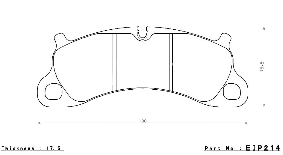 ENDLESS EIP214ME20 Гальмівні колодки передні для PORSCHE 991.1 CARRERA S, 981 Boxster Spyder Photo-0 