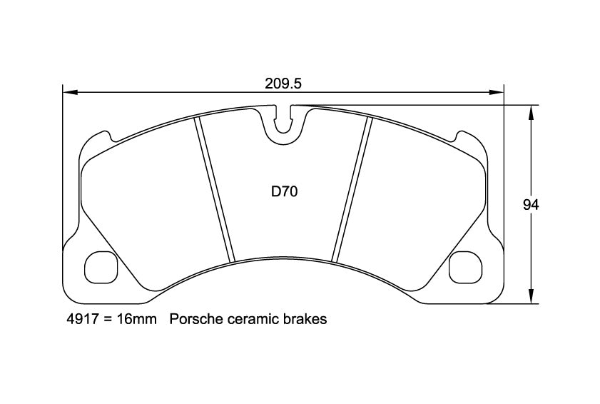 PAGID 4917-RSC1 Передні гальмівні колодки RSC1 PORSCHE Panamera PCCB / VW Touareg [керамічні гальма] Photo-0 