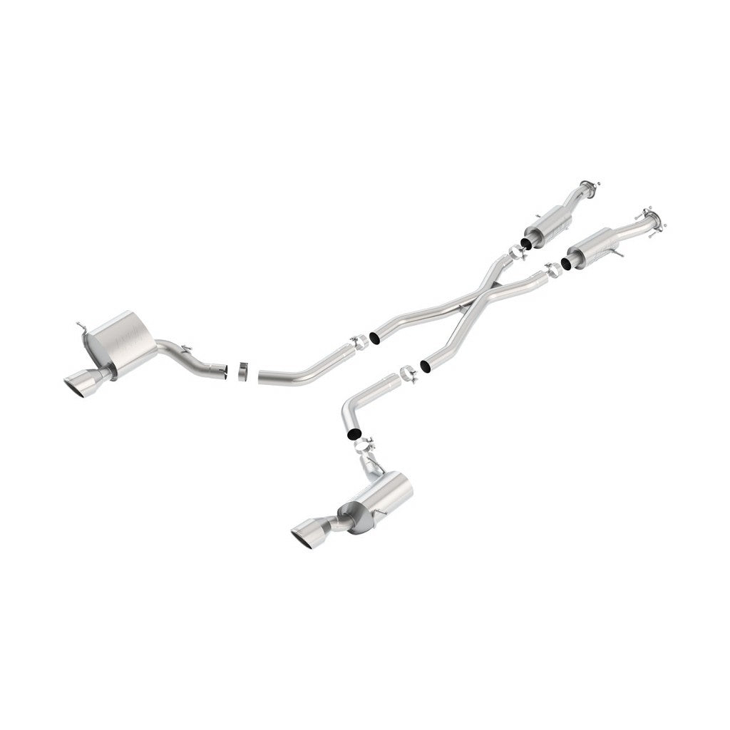 BORLA 140632 Вихлопна система Cat-Back, Grand Cherokee SRT-8 V8-6.4L, Насадки №03, 2011-16, звук S- Photo-0 