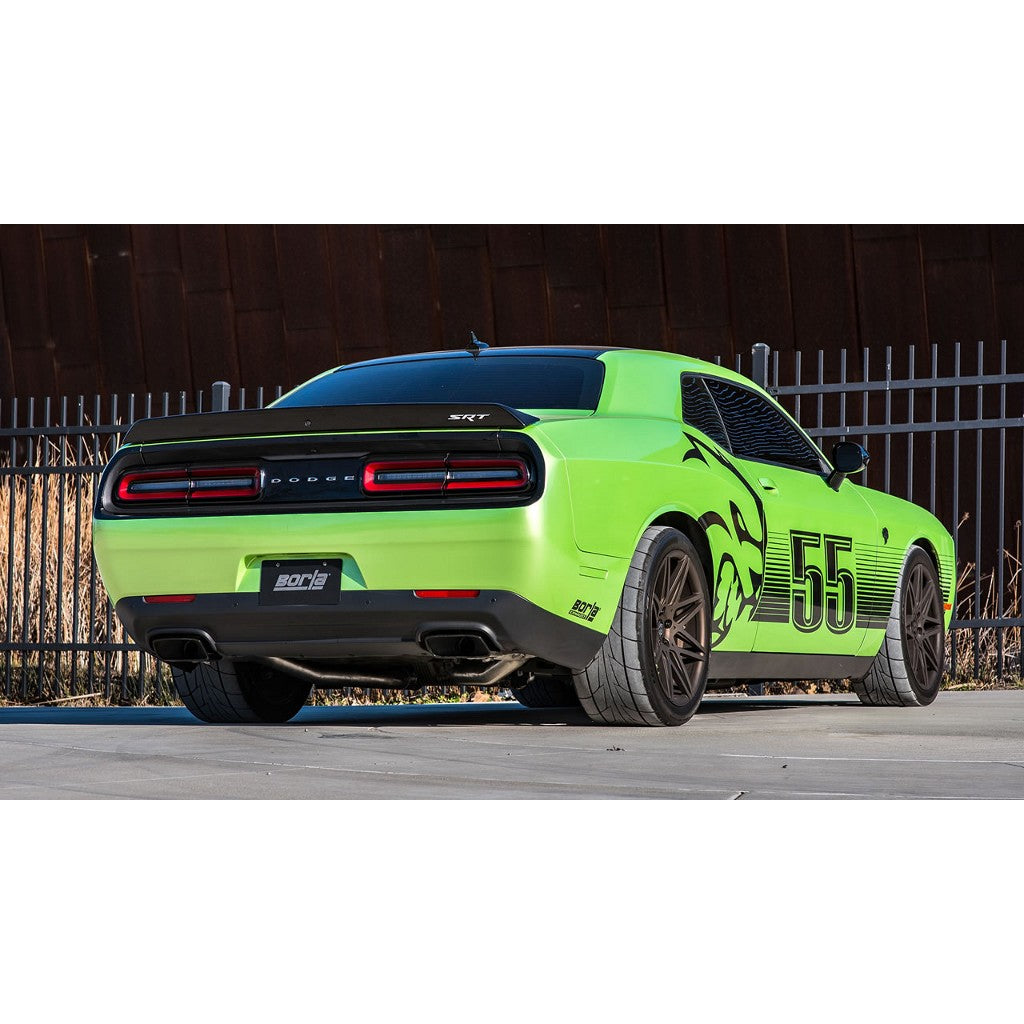 BORLA 140647 Вихлопна система Cat-Back, Challenger SRT® Hellcat V8-6.2L SC RWD з системою MDS, Наса Photo-1 