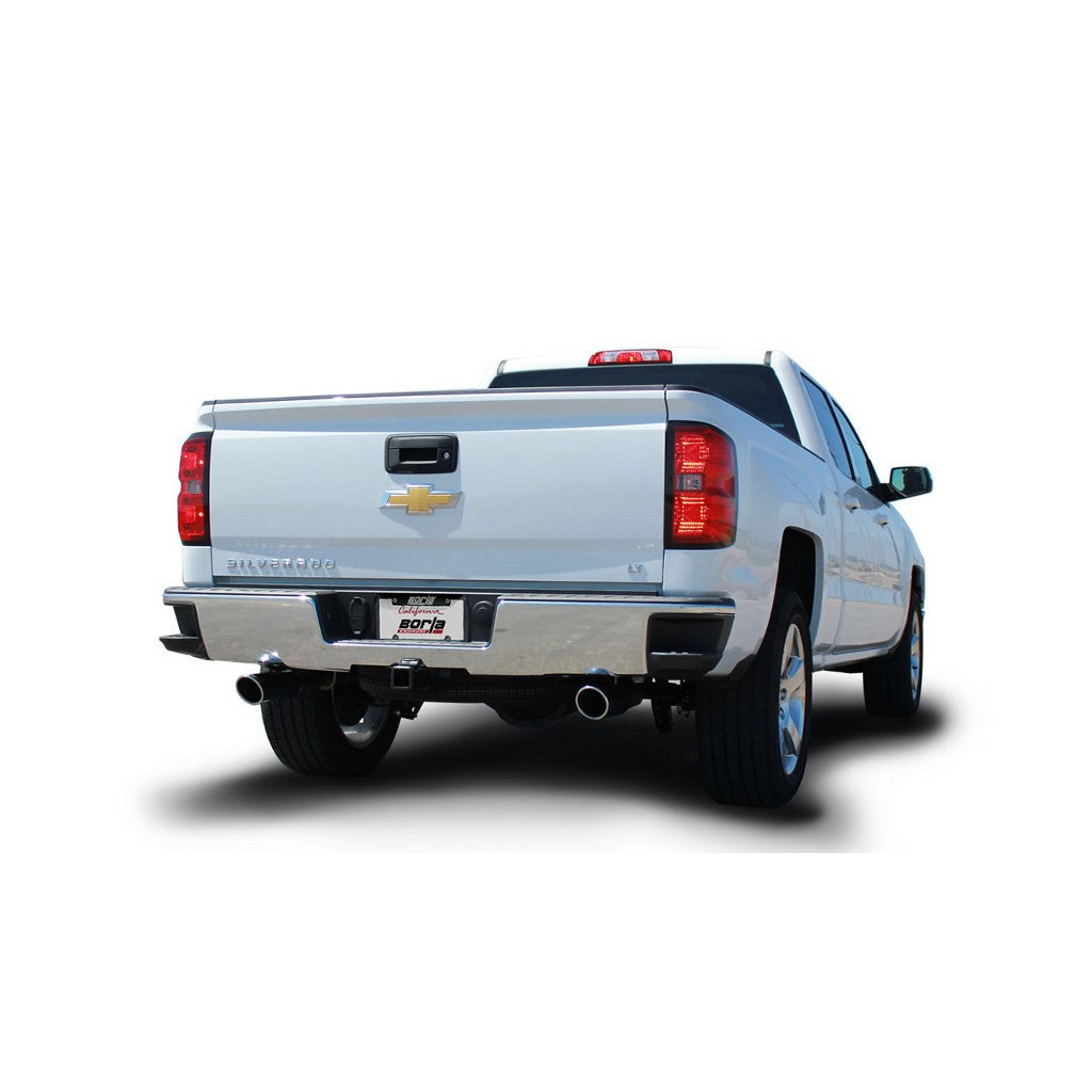 BORLA 140572 Вихлопна система Cat-Back, Silverado/Sierra V8-6.2L, Ext. Cab Standard Bed (78.7 ") Cr Photo-1 