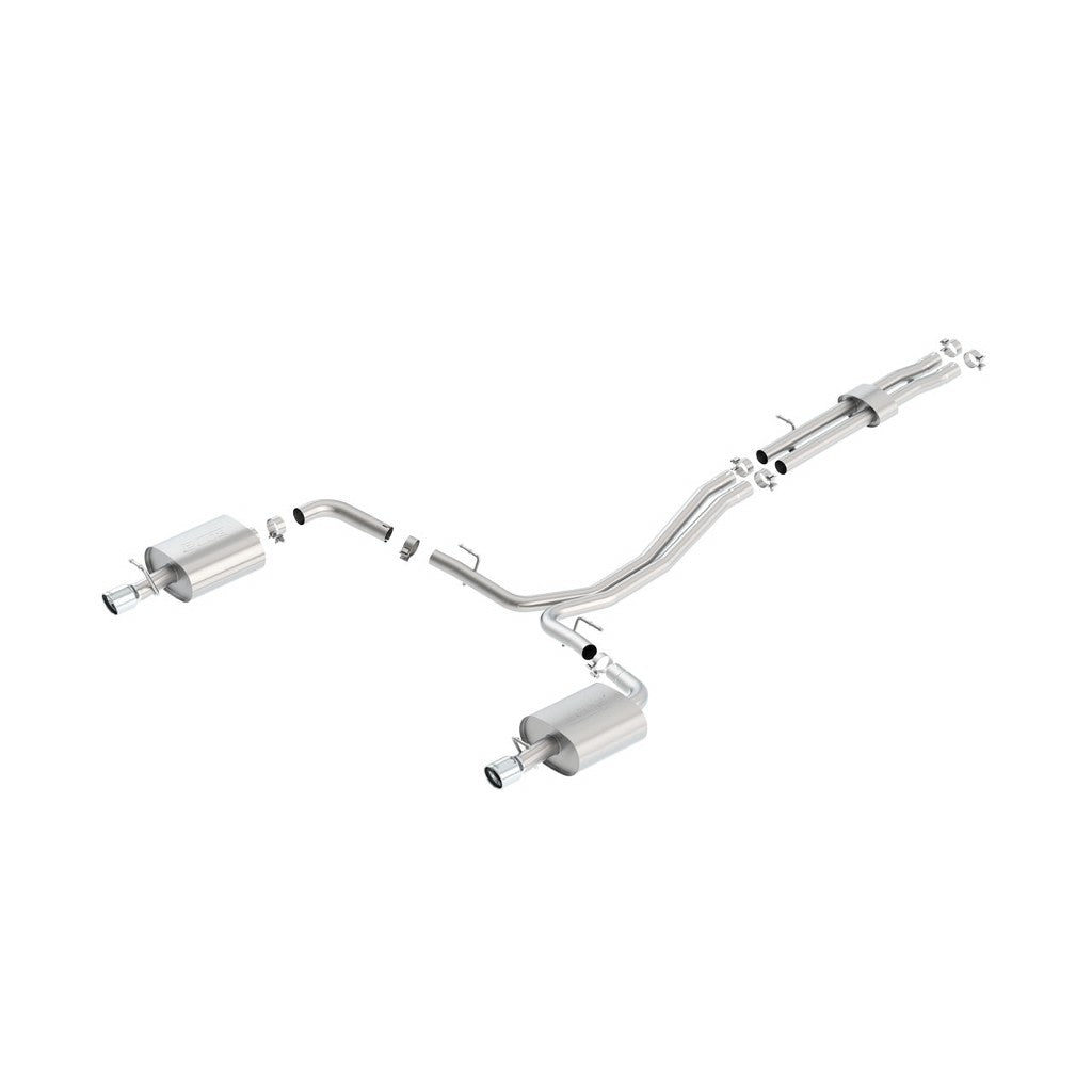 BORLA 140656 Вихлопна система Cat-Back, Explorer 3.5L EcoBoost® AWD, Насадка №35, 2012-15, звук ST Photo-0 