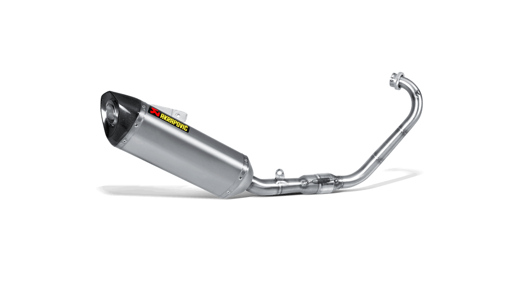 AKRAPOVIC S-Y125R4-HRT Вихлопна система Racing Line (Titanium) для Yamaha MT-125 2014-2019 Photo-0 