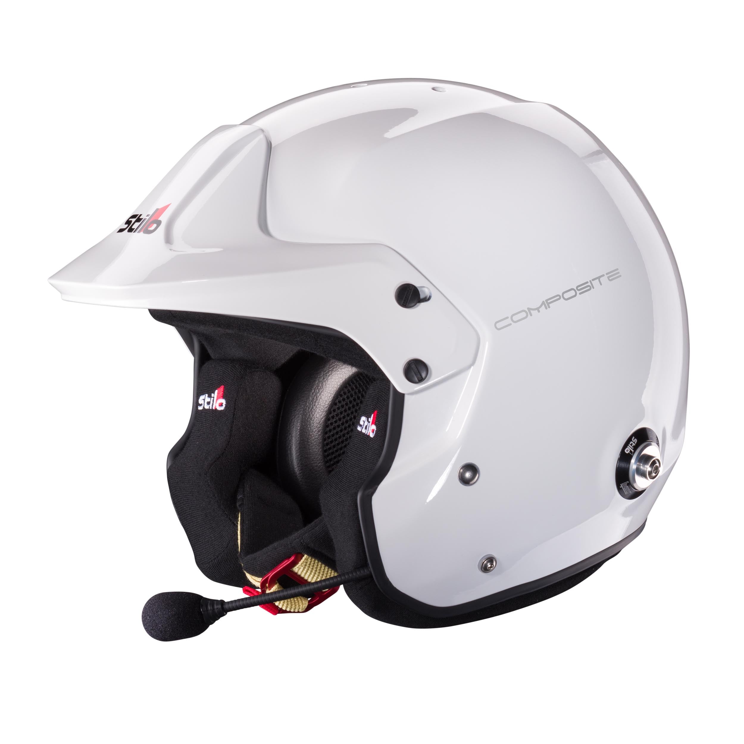 STILO AA0112EG2T640101 Шолом для гонок VENTI TROPHY PLUS, відкрите обличчя, інтерком, FIA/Snell 2020, білий/чорний, розмір 64 Photo-4 