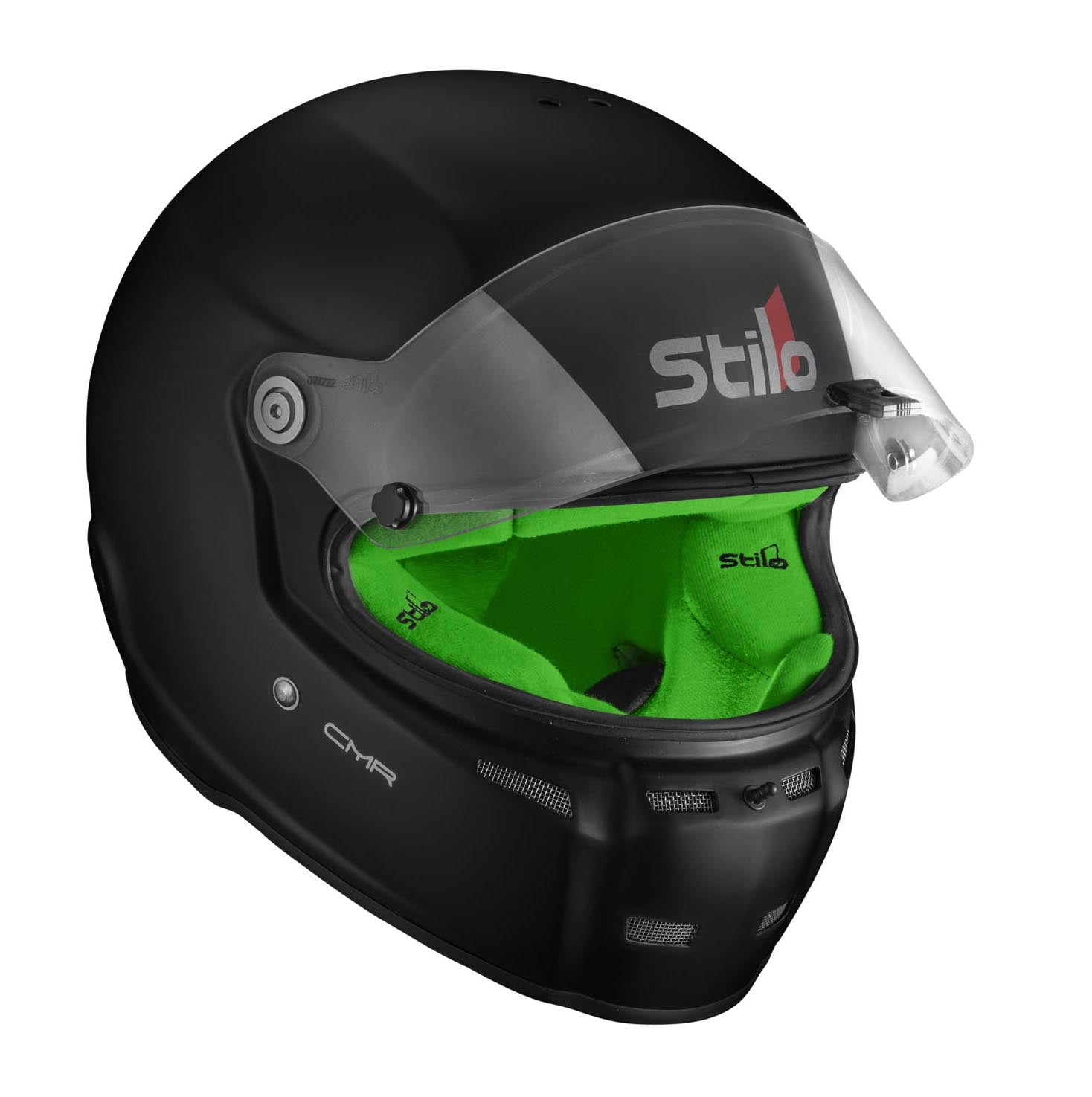 STILO AA0719AH2P55GRE Шолом для картингу ST5 CMR, Snell CMR2016, матовий чорний/зелений внутрішній, розмір 55 Photo-3 