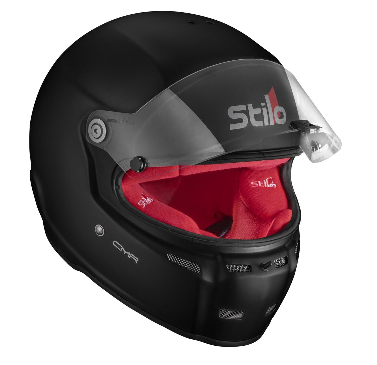 STILO AA0719AH2P55RED Шолом для картингу ST5 CMR, Snell CMR2016, матовий чорний/червоний внутрішній, розмір 55 Photo-2 