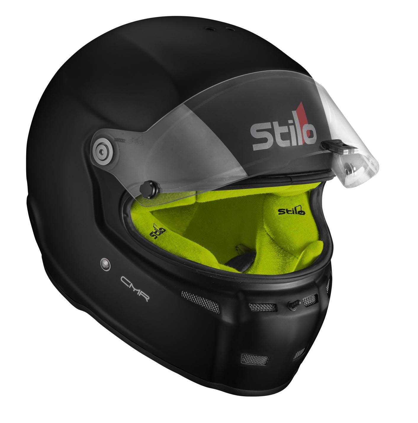 STILO AA0719AH2P55YEL Шолом для картингу ST5 CMR, Snell CMR2016, матовий чорний/жовтий внутрішній, розмір 55 Photo-2 