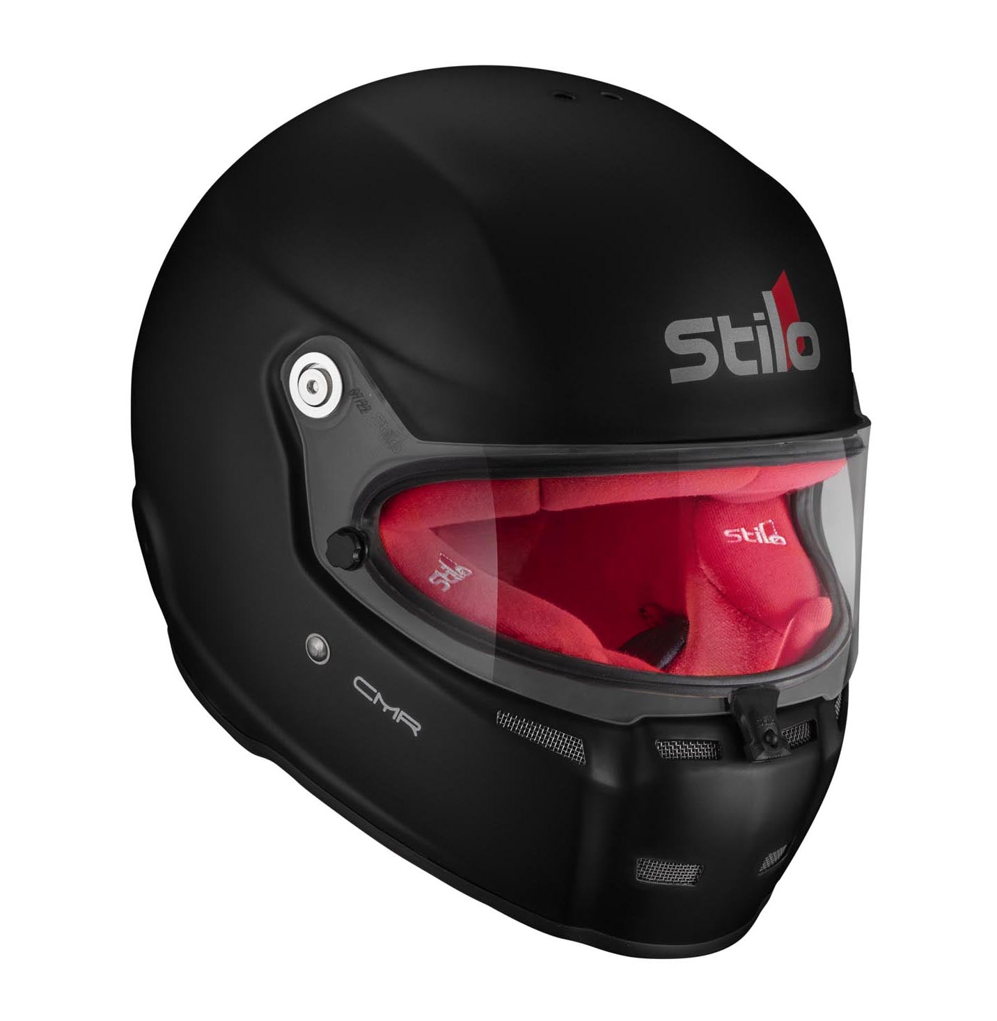 STILO AA0719AH2P55RED Шолом для картингу ST5 CMR, Snell CMR2016, матовий чорний/червоний внутрішній, розмір 55 Photo-3 