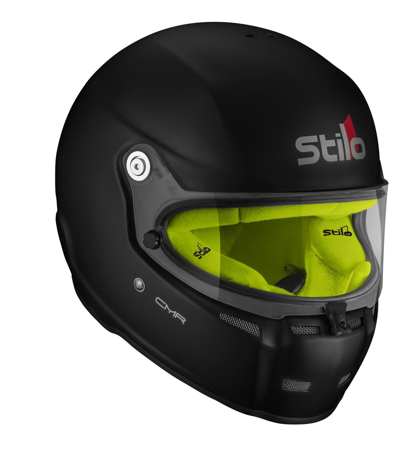 STILO AA0719AH2P55YEL Шолом для картингу ST5 CMR, Snell CMR2016, матовий чорний/жовтий внутрішній, розмір 55 Photo-3 