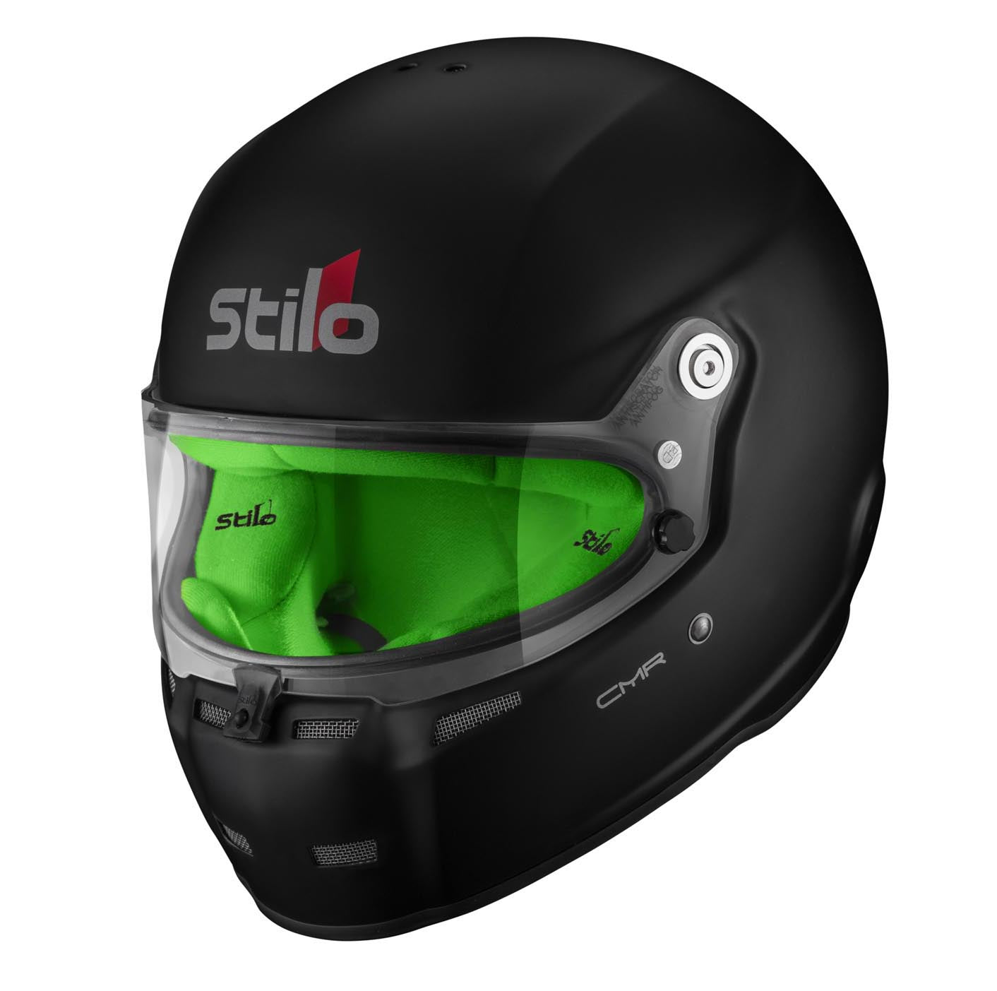 STILO AA0719AH2P55GRE Шолом для картингу ST5 CMR, Snell CMR2016, матовий чорний/зелений внутрішній, розмір 55 Photo-4 