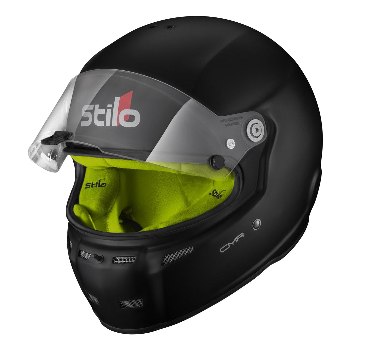 STILO AA0719AH2P55YEL Шолом для картингу ST5 CMR, Snell CMR2016, матовий чорний/жовтий внутрішній, розмір 55 Photo-4 