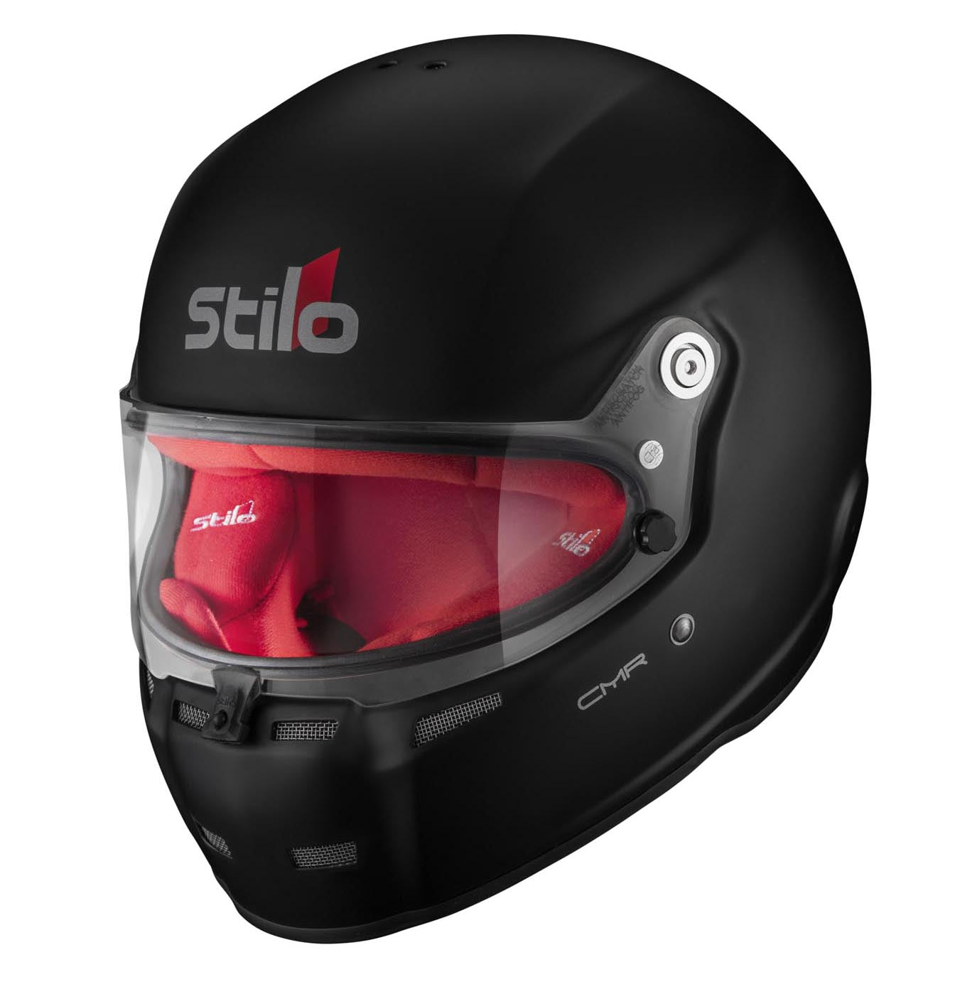 STILO AA0719AH2P55RED Шолом для картингу ST5 CMR, Snell CMR2016, матовий чорний/червоний внутрішній, розмір 55 Photo-5 