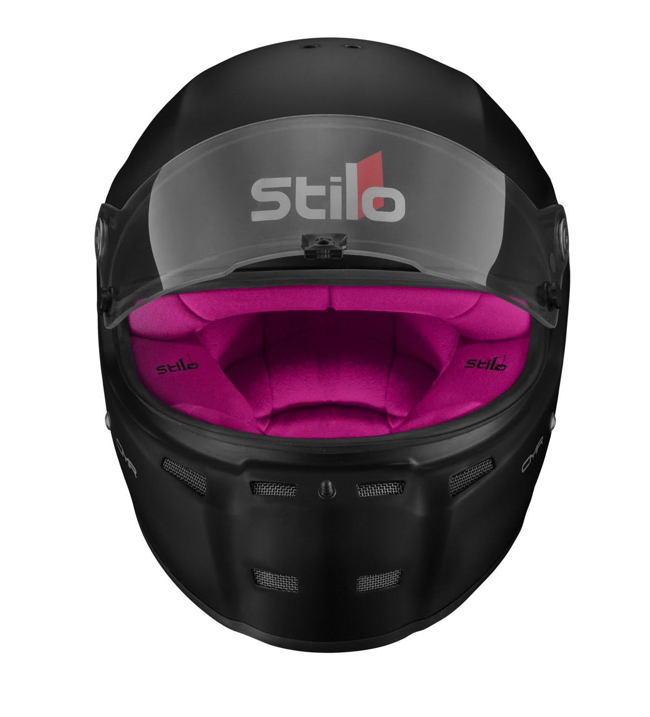 STILO AA0719AH2P55PNK Шолом для картингу ST5 CMR, Snell CMR2016, матовий чорний/рожевий внутрішній, розмір 55 Photo-1 