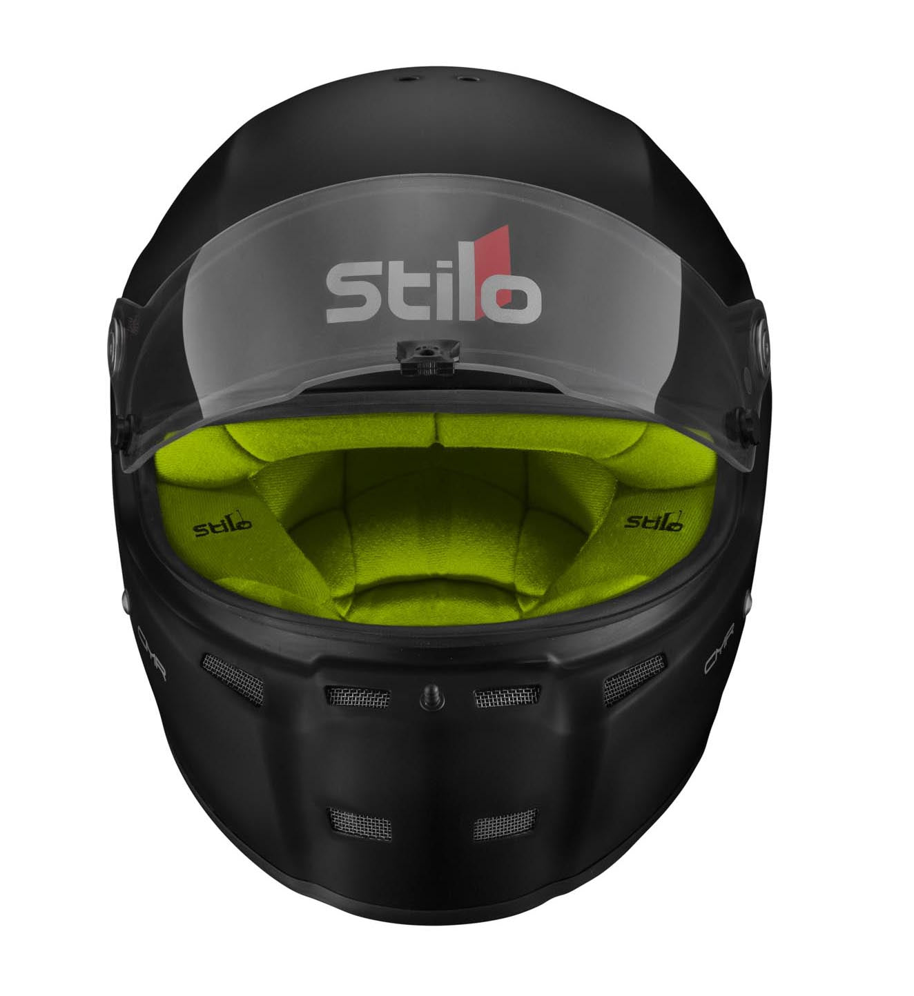 STILO AA0719AH2P55YEL Шолом для картингу ST5 CMR, Snell CMR2016, матовий чорний/жовтий внутрішній, розмір 55 Photo-1 