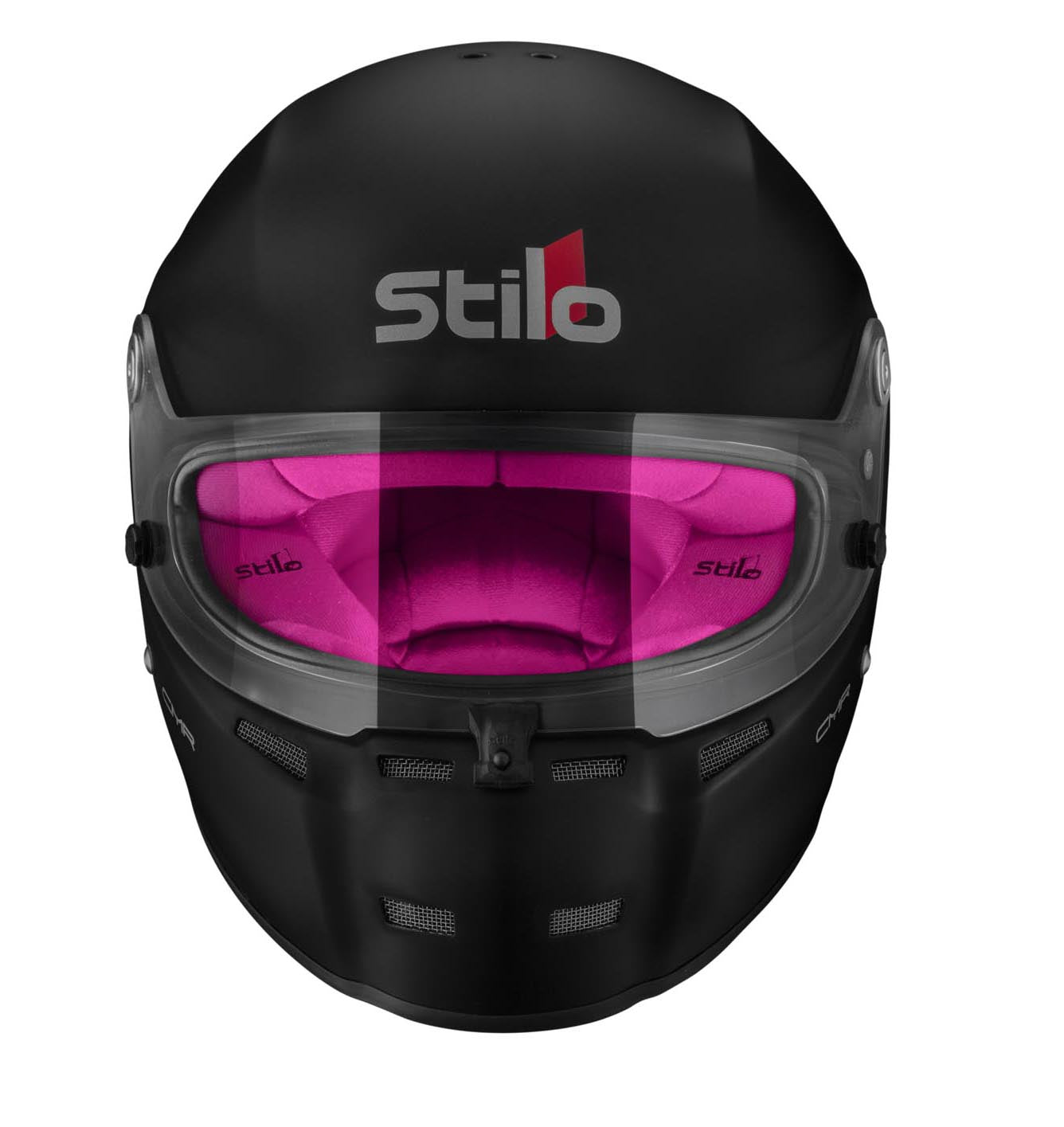 STILO AA0719AH2P56PNK Шолом для картингу ST5 CMR, Snell CMR2016, матовий чорний/рожевий внутрішній, розмір 56 Photo-1 