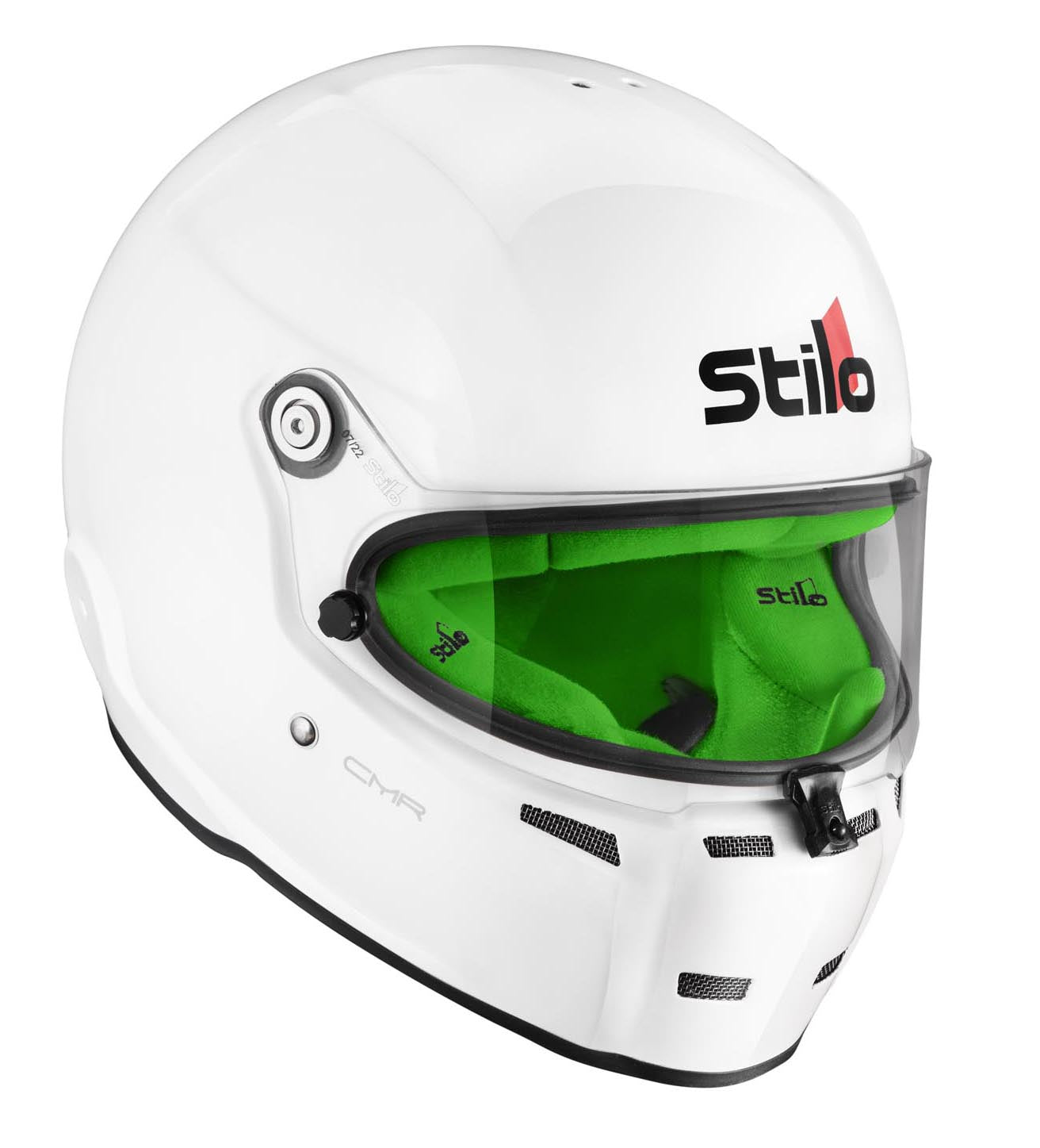 STILO AA0721AH2P59GRE Шолом для картингу ST5 CMR, Snell CMR2016, білий/зелений внутрішній, розмір 59 Photo-2 