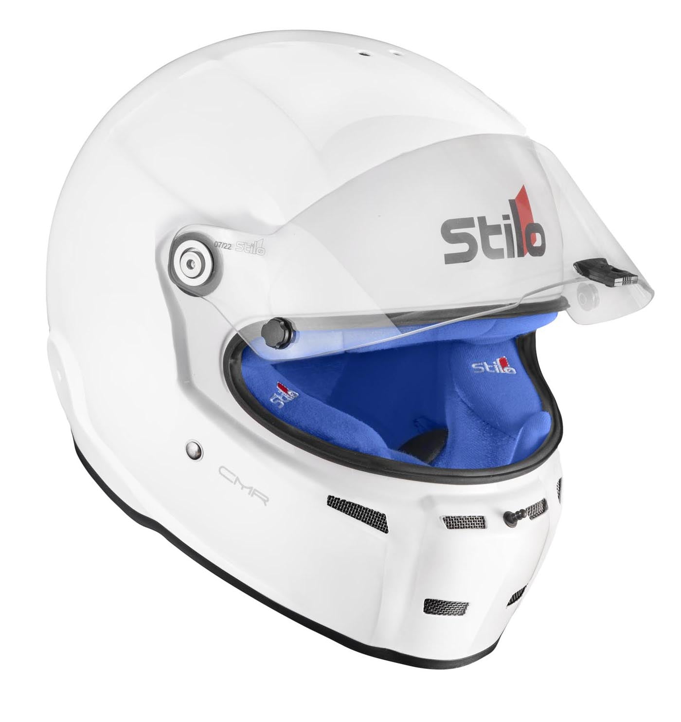 STILO AA0721AH2P59BLU Шолом для картингу ST5 CMR, Snell CMR2016, білий/синій внутрішній, розмір 59 Photo-3 