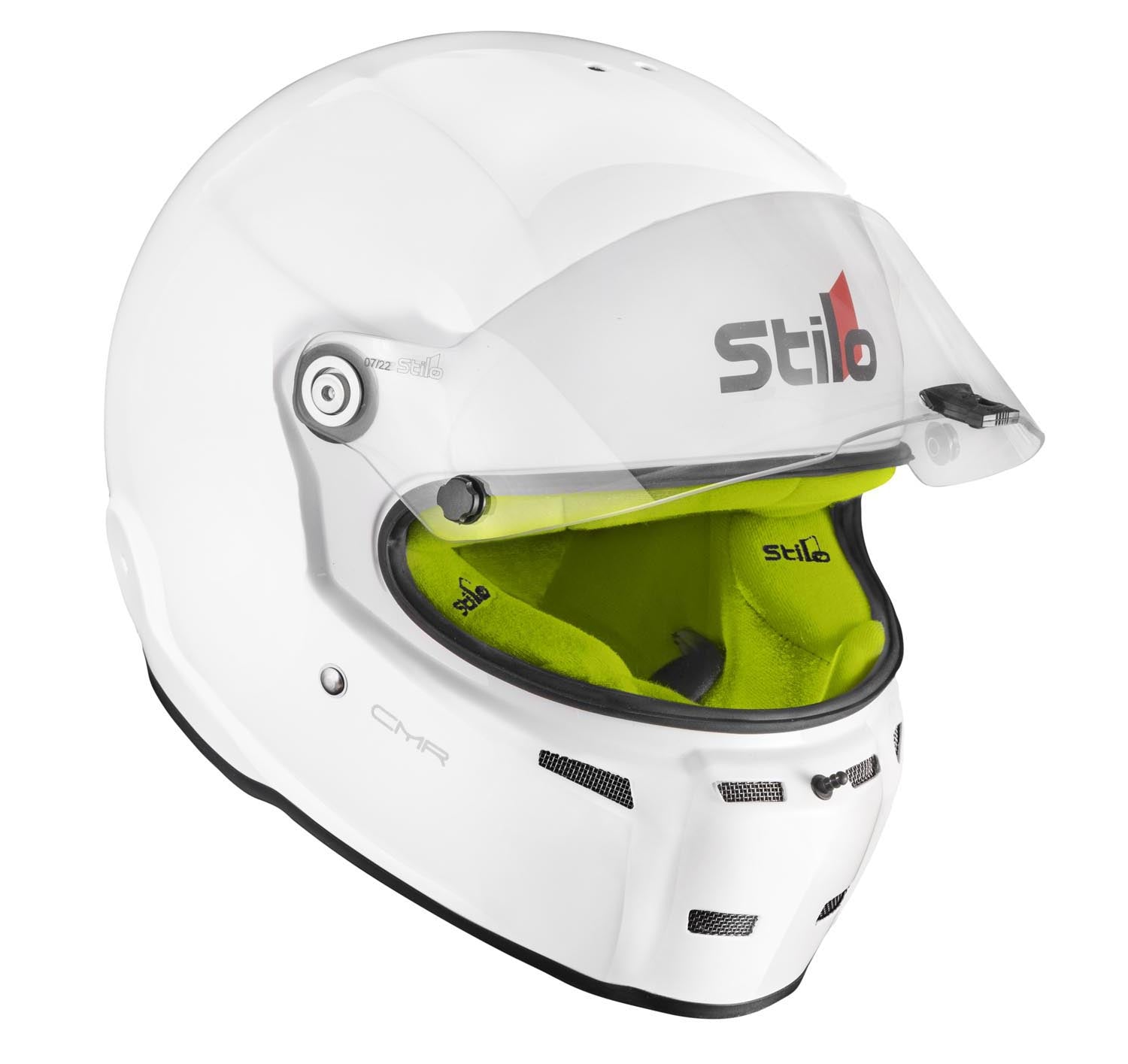 STILO AA0721AH2P54YEL Шолом для картингу ST5 CMR, Snell CMR2016, білий/жовтий внутрішній розмір 54 Photo-2 