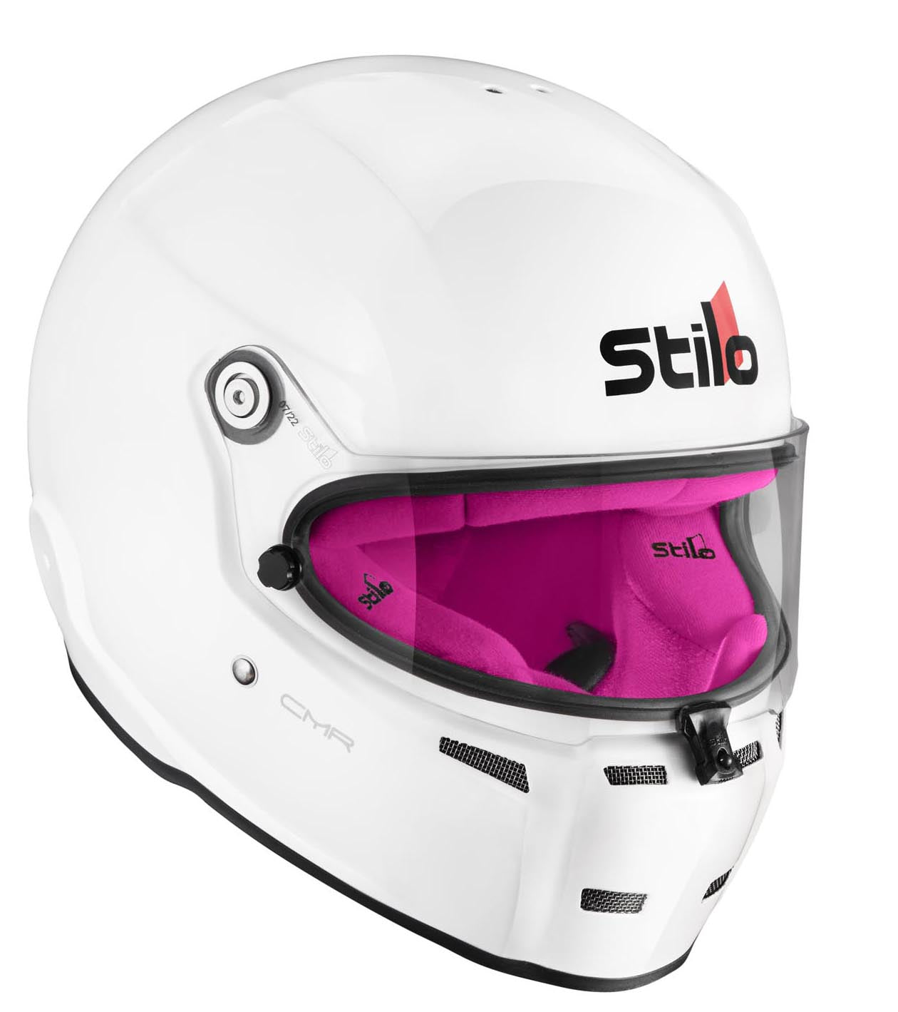 STILO AA0721AH2P59PNK Шолом для картингу ST5 CMR, Snell CMR2016, білий/рожевий внутрішній розмір 59 Photo-3 