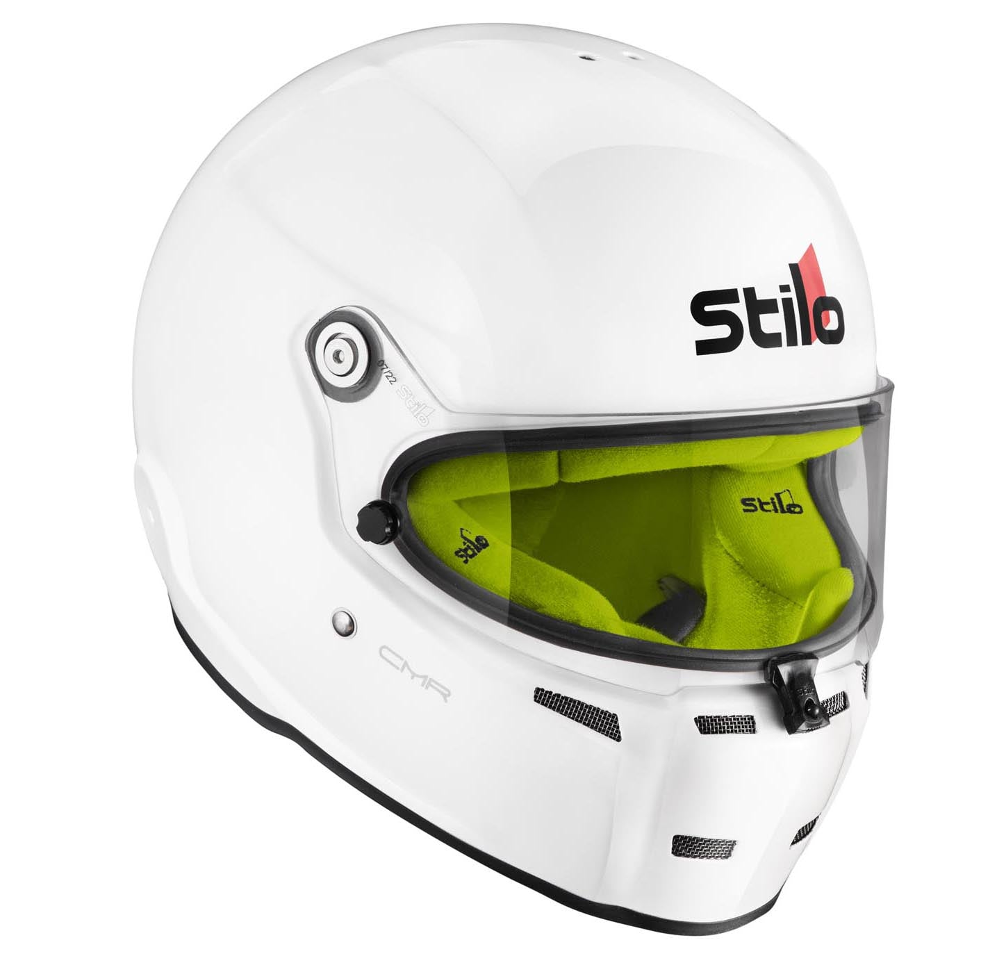 STILO AA0721AH2P54YEL Шолом для картингу ST5 CMR, Snell CMR2016, білий/жовтий внутрішній розмір 54 Photo-3 