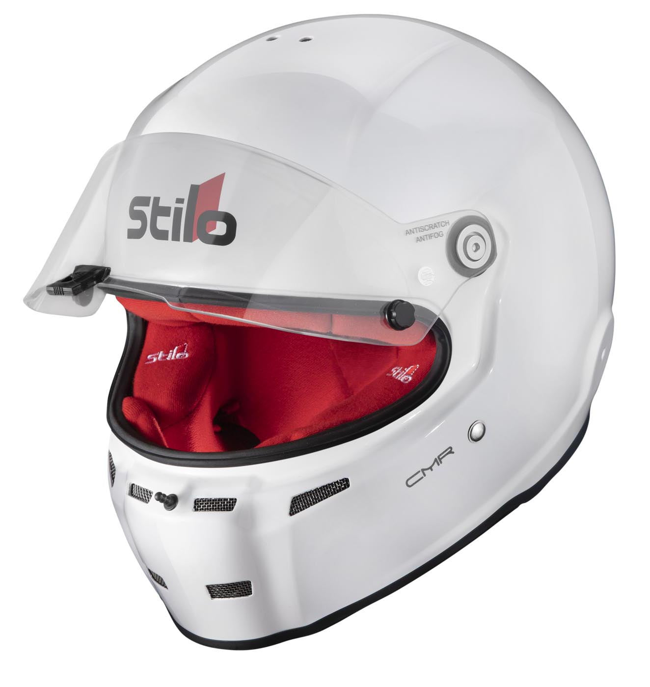 STILO AA0721AH2P59RED Шолом для картингу ST5 CMR, Snell CMR2016, білий/червоний внутрішній, розмір 59 Photo-4 