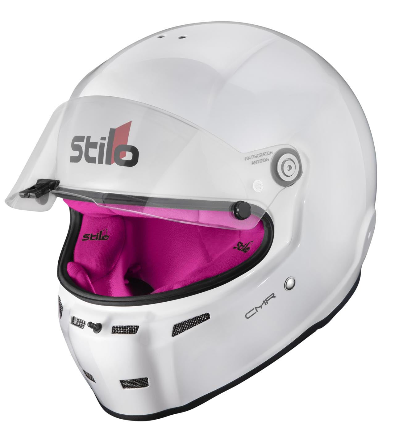 STILO AA0721AH2P59PNK Шолом для картингу ST5 CMR, Snell CMR2016, білий/рожевий внутрішній розмір 59 Photo-4 