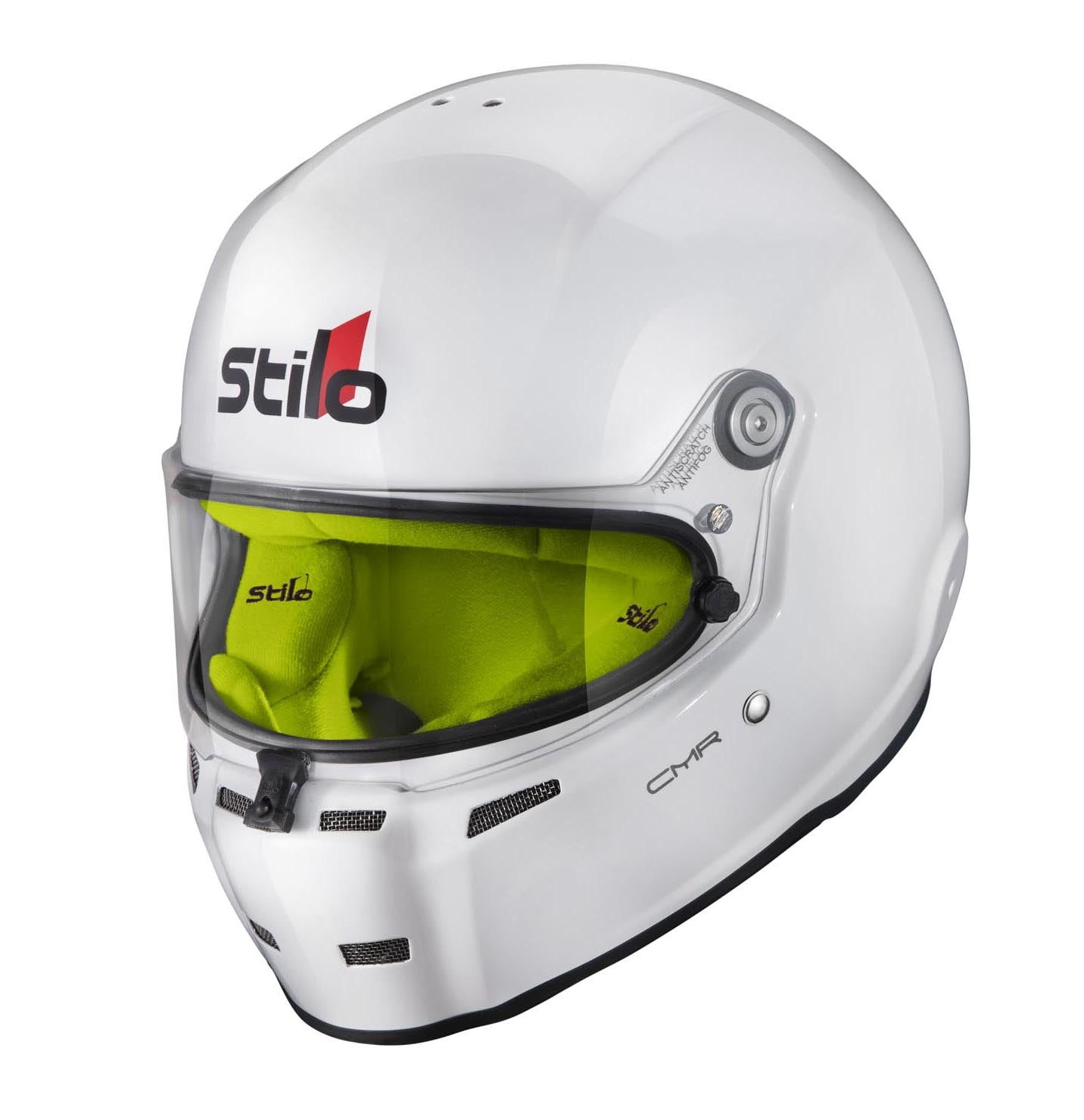 STILO AA0721AH2P54YEL Шолом для картингу ST5 CMR, Snell CMR2016, білий/жовтий внутрішній розмір 54 Photo-5 