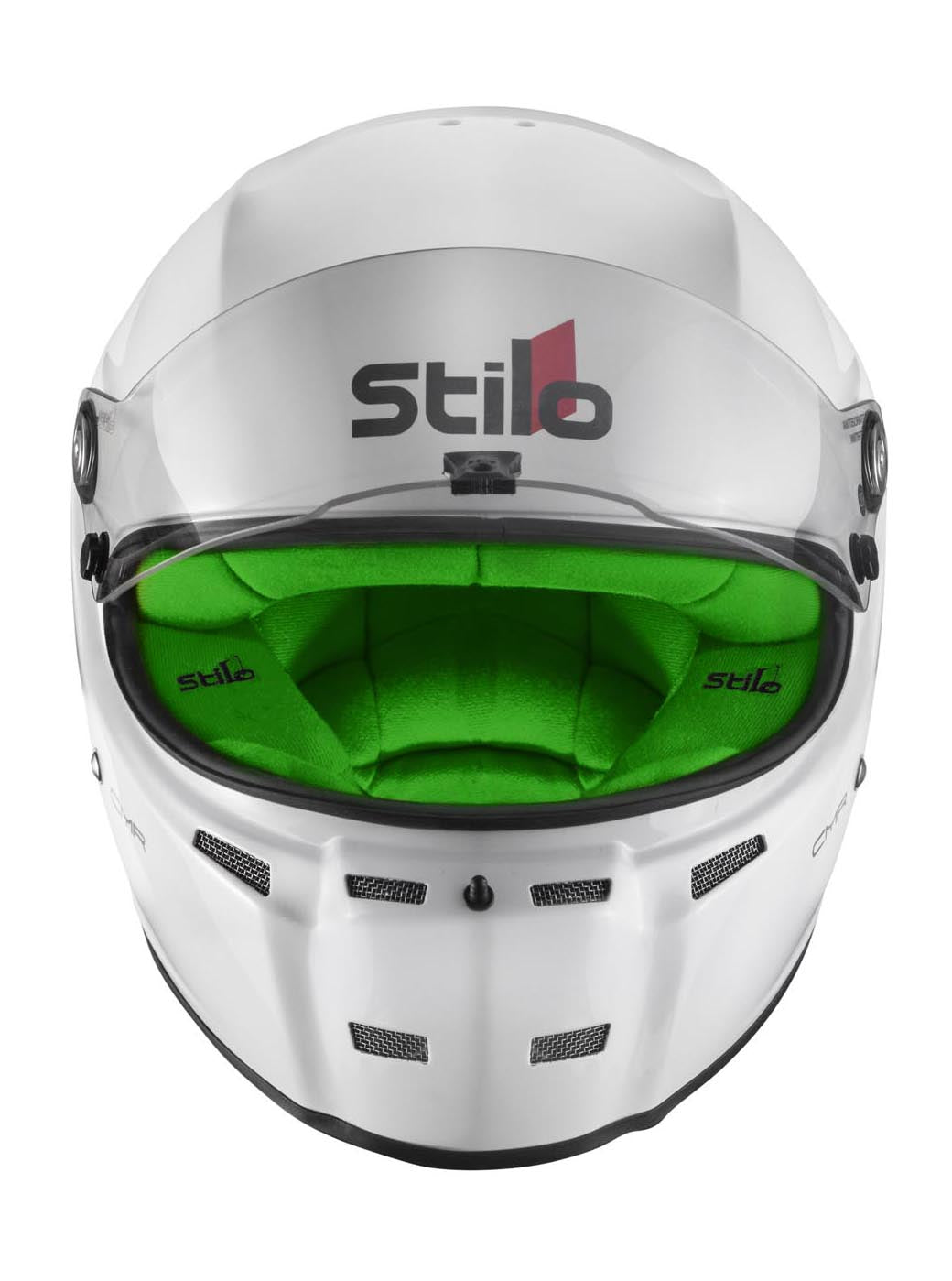 STILO AA0721AH2P56GRE Шолом для картингу ST5 CMR, Snell CMR2016, білий/зелений внутрішній розмір 56 Photo-8 