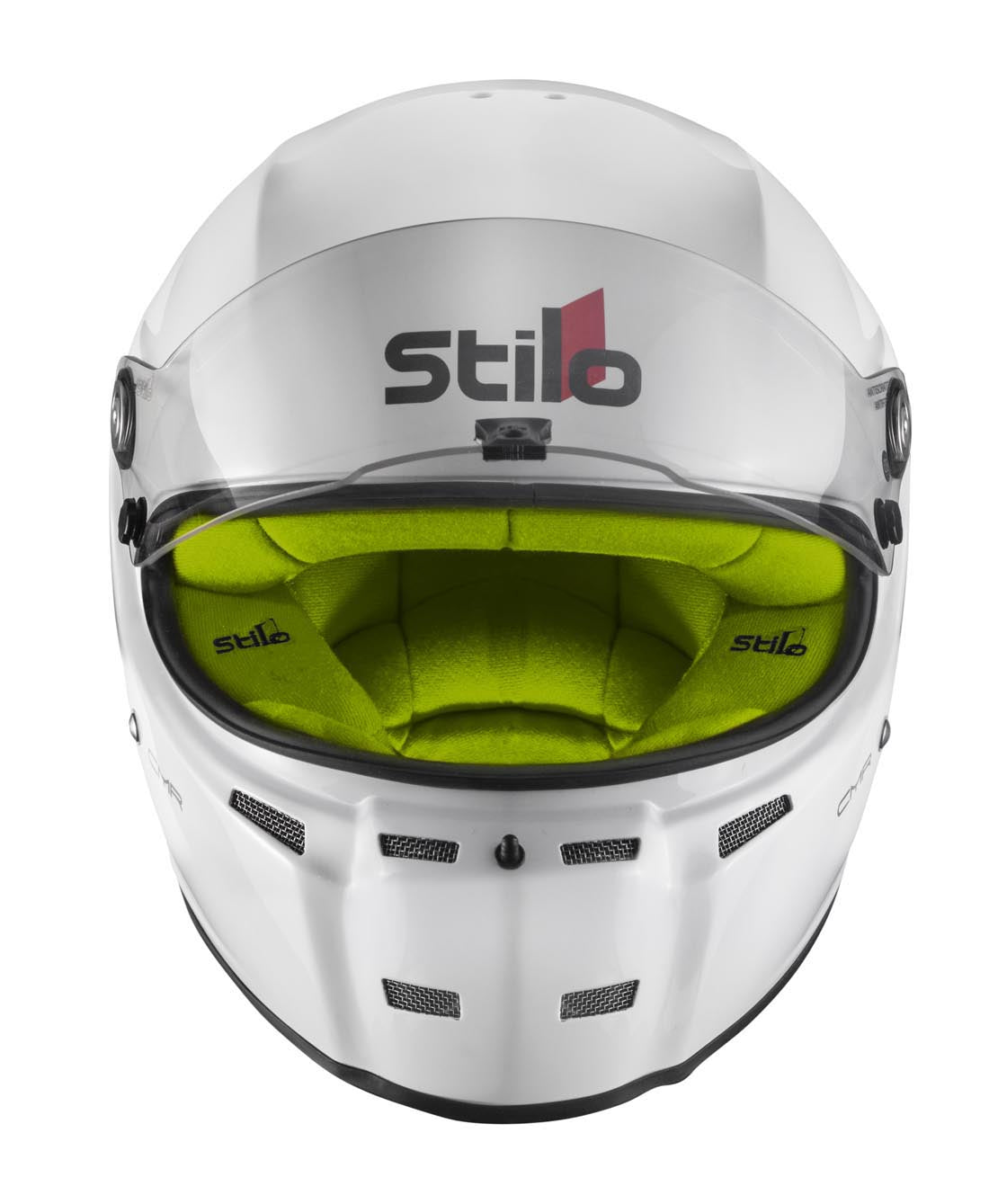 STILO AA0721AH2P54YEL Шолом для картингу ST5 CMR, Snell CMR2016, білий/жовтий внутрішній розмір 54 Photo-1 