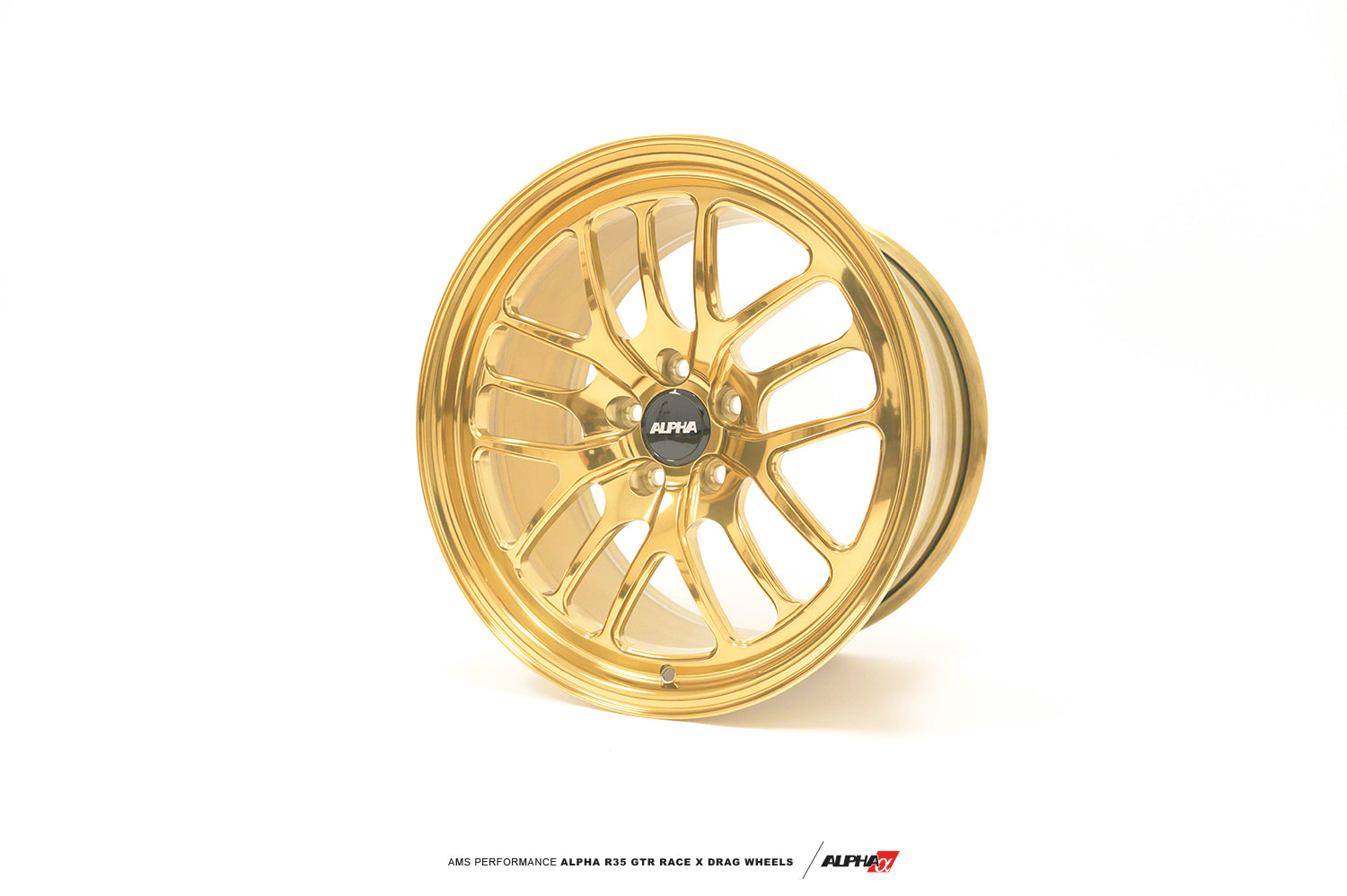 AMS AMS0171F6555 ALPHA Performance Race X 17X10 "2-Piece Rear Drag Wheel (Each) Photo-1 