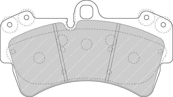 FERODO FCP1626H Ds2500 Колодки перед для AUDI Q7 / CAYENNE 955 Turbo / VW TOUAREG 4.2/5.0/6.0 Photo-0 