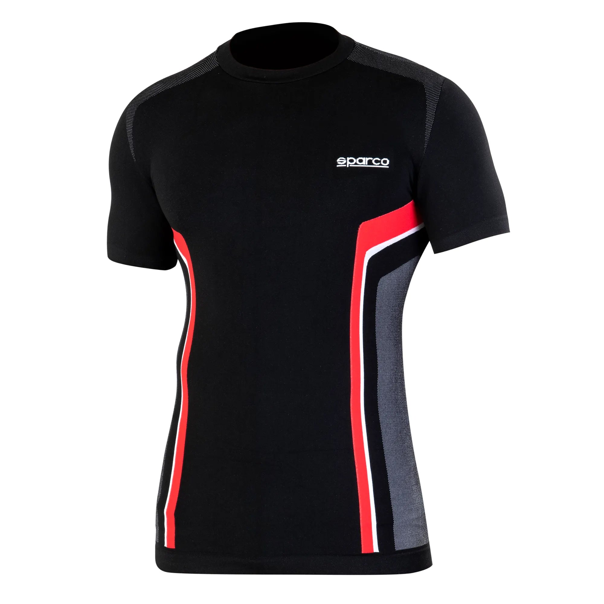 SPARCO 01371nrrs4xl Футболка для гоночного симулятора HYPER-T, чорний / червоний, р-р XL Photo-0 