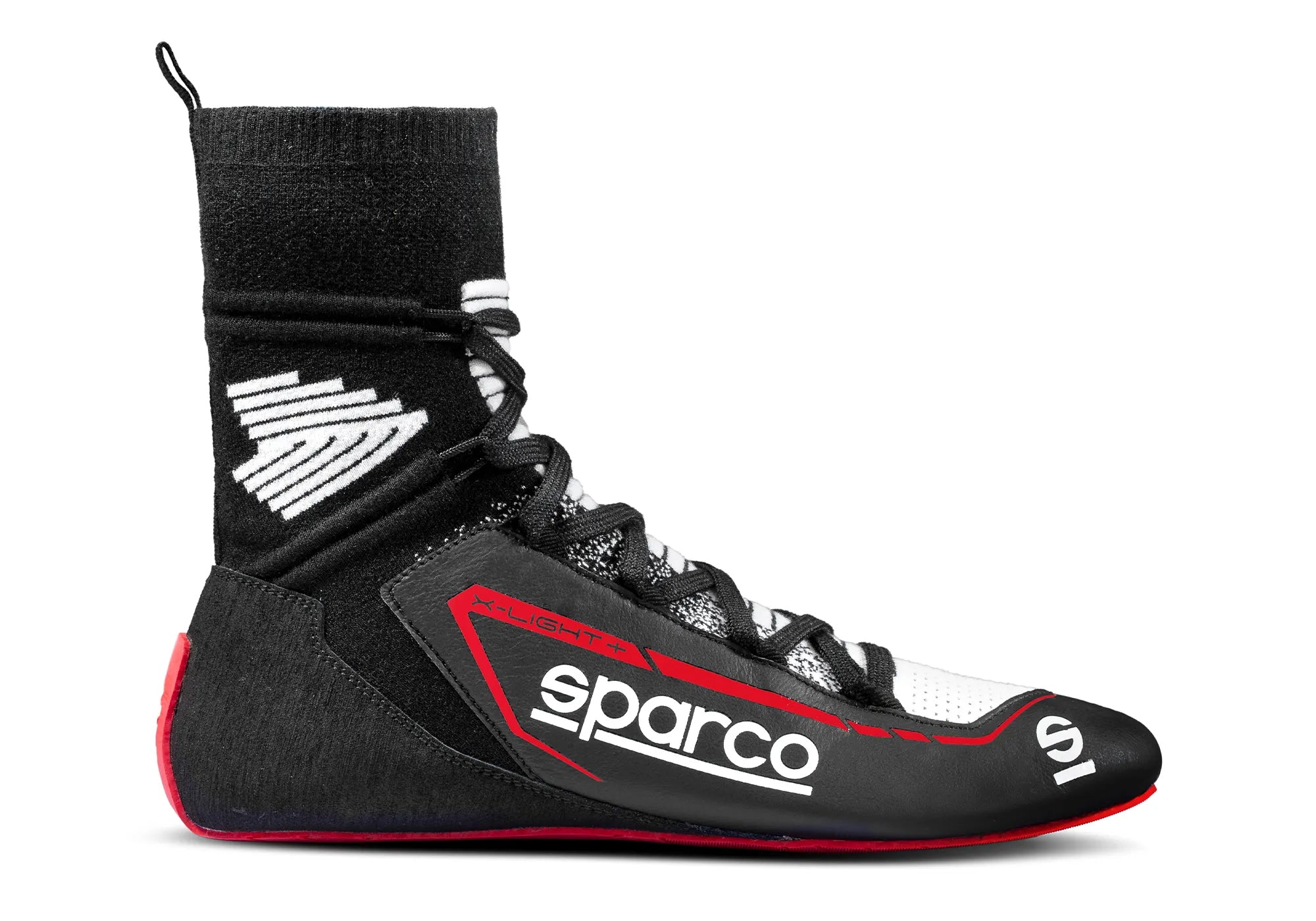 SPARCO 00127844NRRS Взуття для гонок X-LIGHT+, FIA 8856-2018, чорні/червоні, розмір 44 Photo-0 