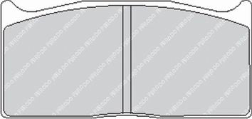 FERODO FRP1079R Гальмівні колодки DS3000 для супорта Brembo 07.5064.8 / Alcon PNF0084X322 Photo-0 
