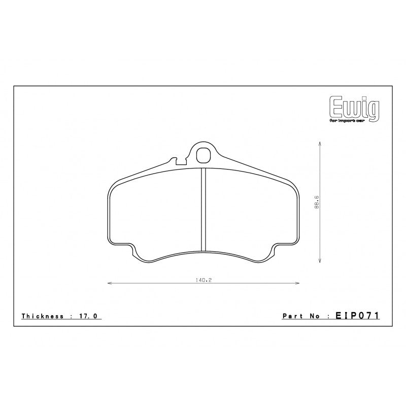 ENDLESS EIP071MX72 Гальмівні колодки передні для PORSCHE 996 Photo-1 