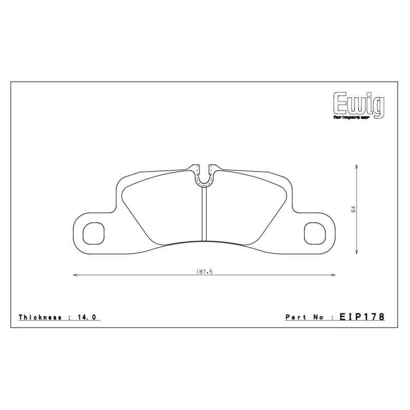 ENDLESS EIP178ME20 Гальмівні колодки задні для PORSCHE 991.2 CARRERA/4 Photo-0 