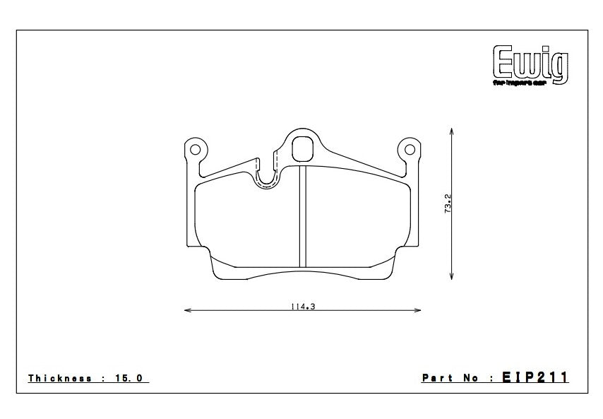 ENDLESS EIP211ME20 Гальмівні колодки задні для PORSCHE CAYMAN (987) 2.7/2.9/3.4S Photo-1 