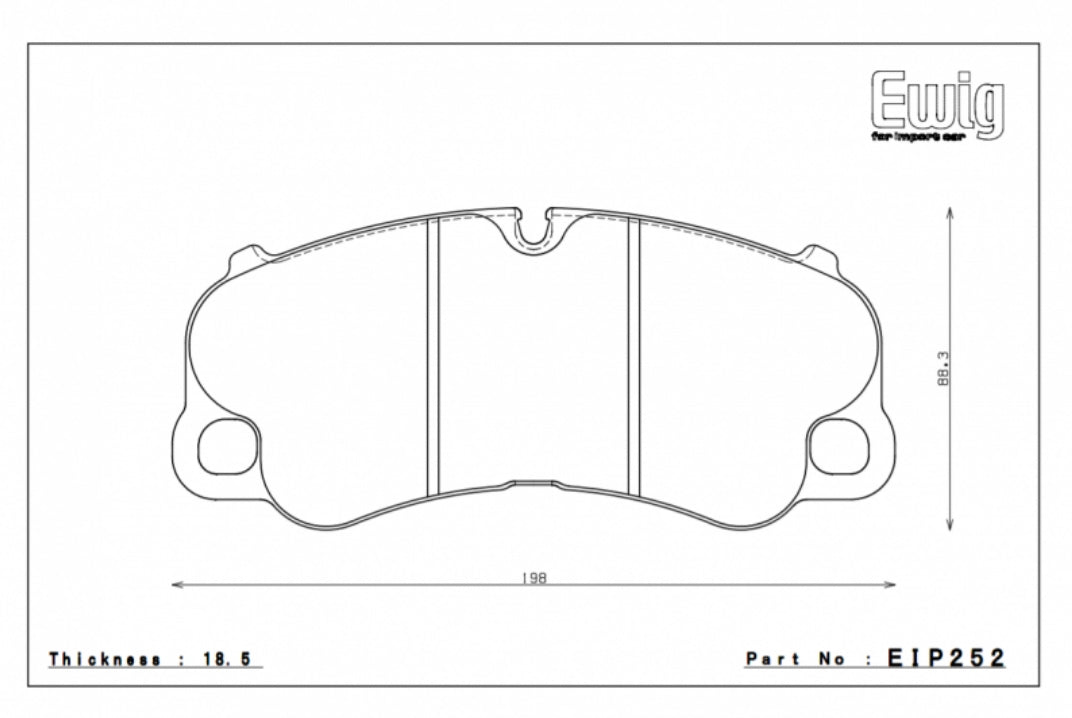 ENDLESS EIP252S91F Гальмівні колодки передні для PORSCHE 991 GT3 PCCB Photo-1 