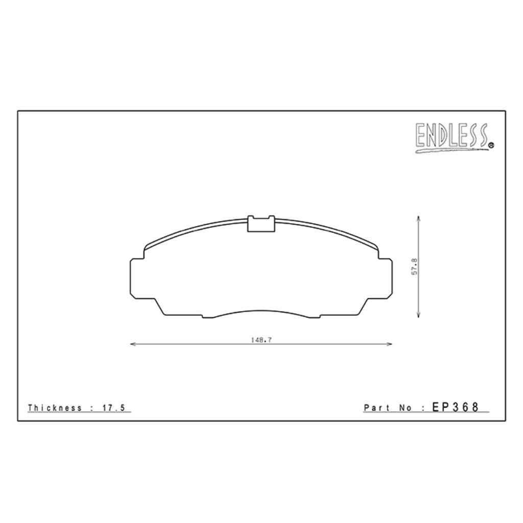 ENDLESS EP368MX72 Гальмівні колодки передні для HONDA Accord CL7/9 Photo-1 