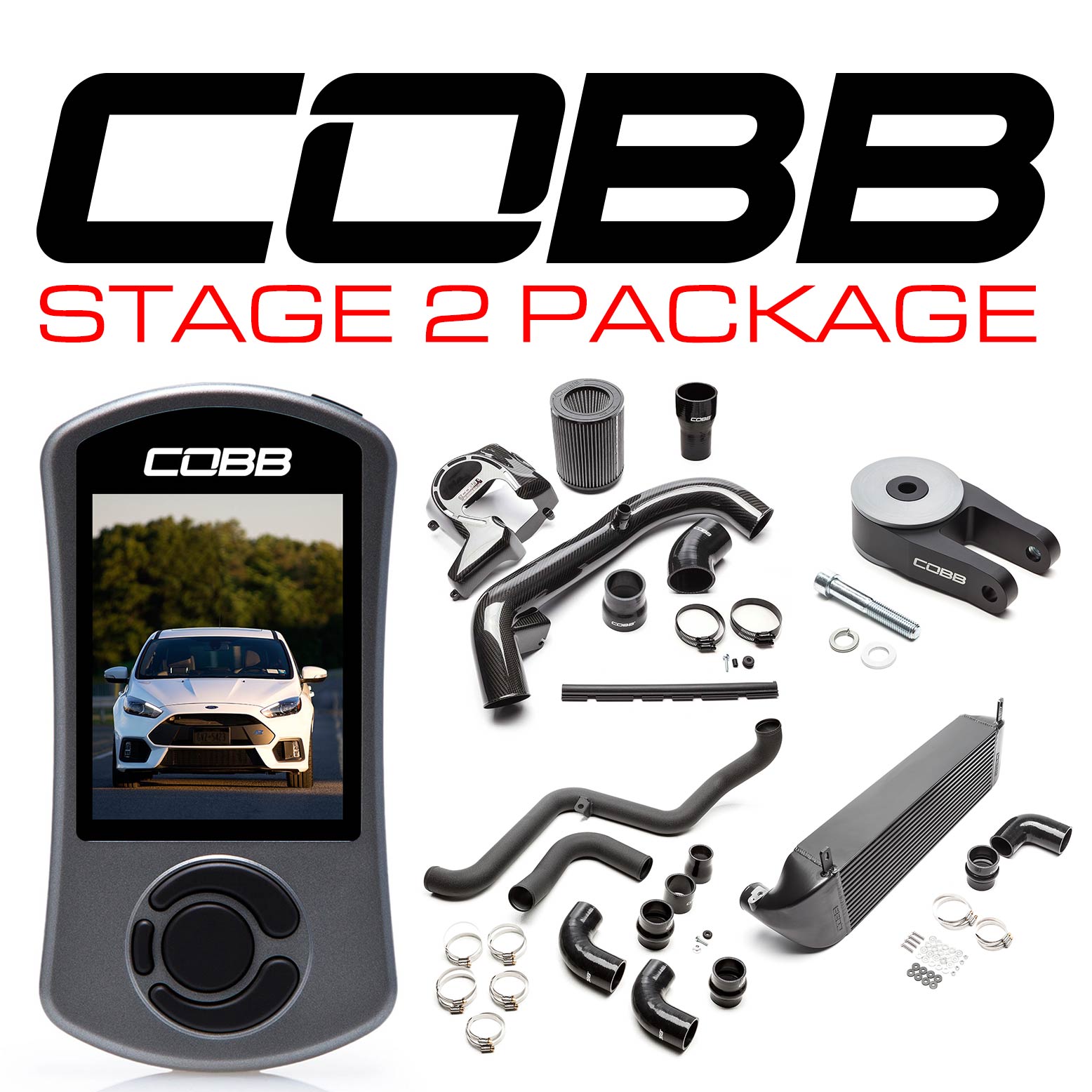 COBB FOR0040020BK FORD Комплект посилення потужності Stage 2 Black Focus RS 2016-2018 Photo-0 