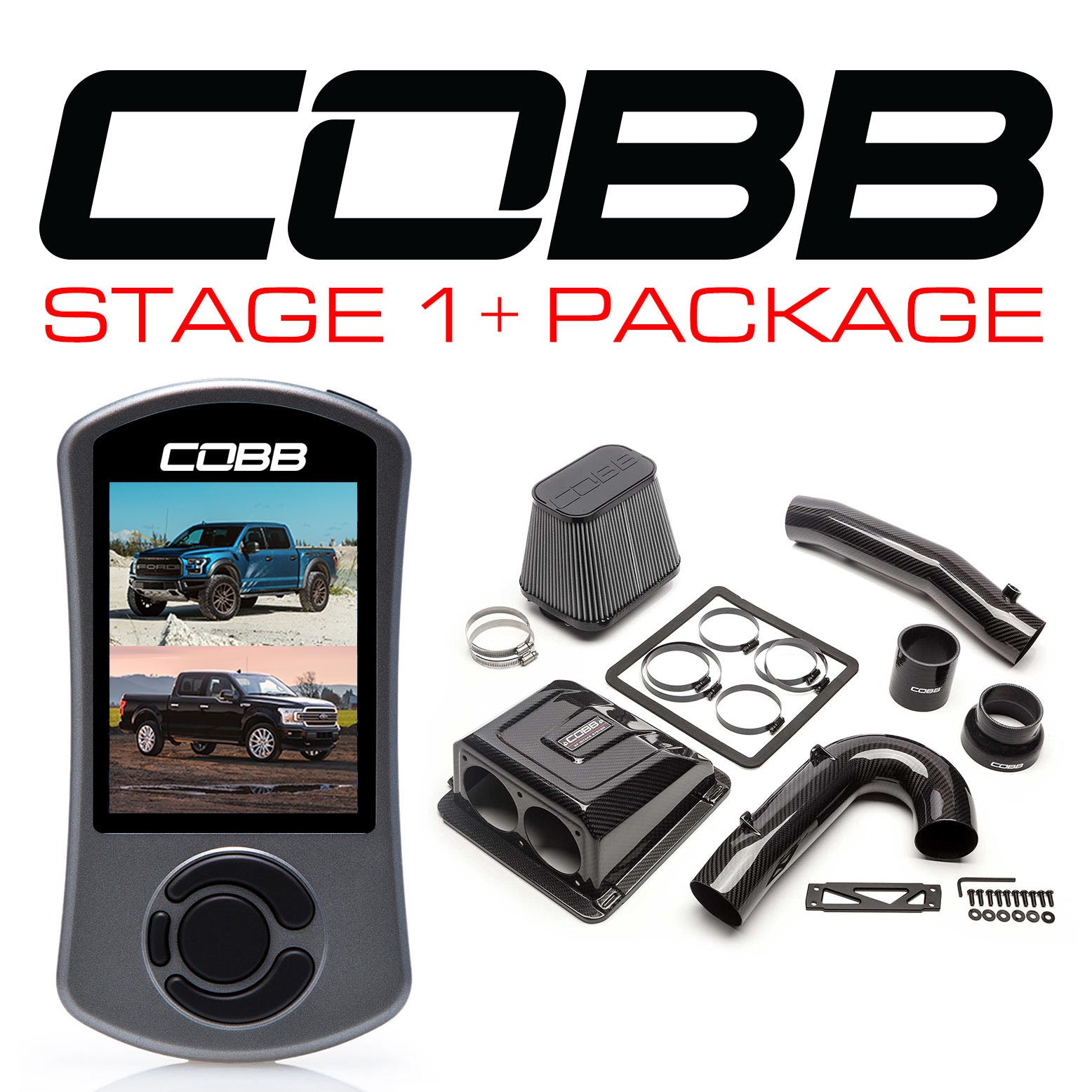 COBB FOR005001P-RED Пакет потужності Stage 1+ Redline для FORD F-150 Ecoboost Raptor / Limited Photo-1 