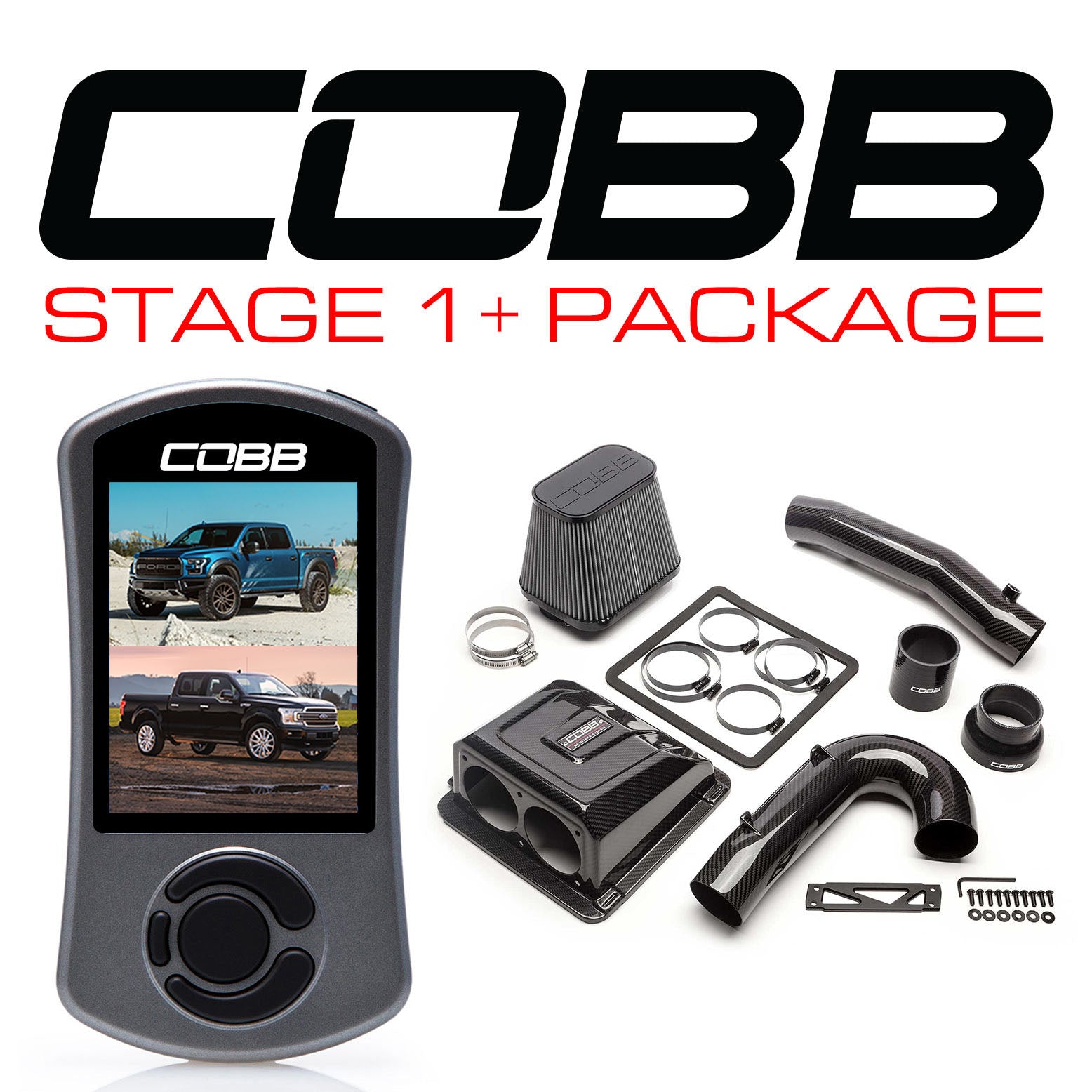 COBB FOR005001P-RED Пакет потужності Stage 1+ Redline для FORD F-150 Ecoboost Raptor / Limited Photo-0 