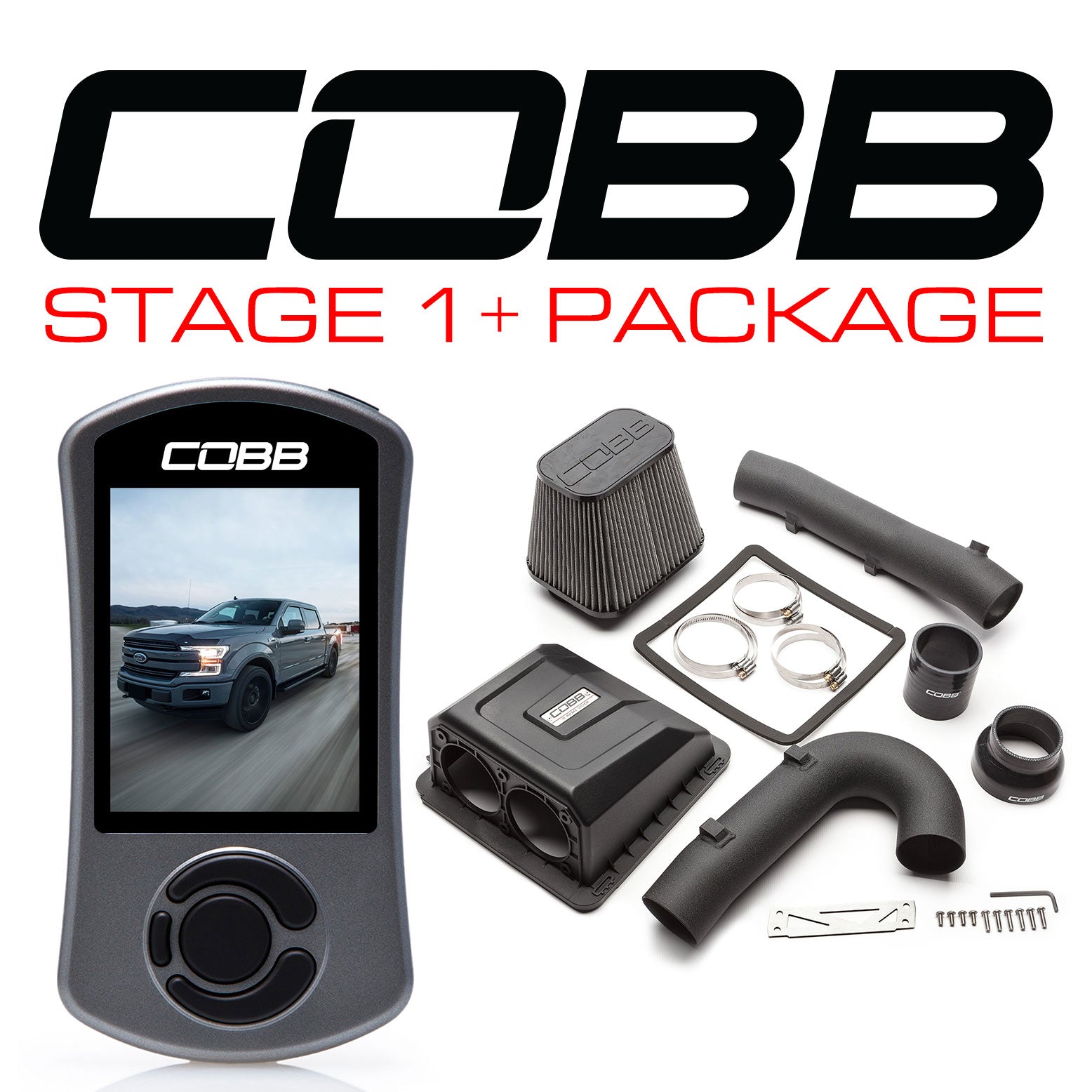 COBB FOR006001P Пакет потужності Stage 1+ для FORD F-150 Ecoboost 3.5L 2017-2019 Photo-1 