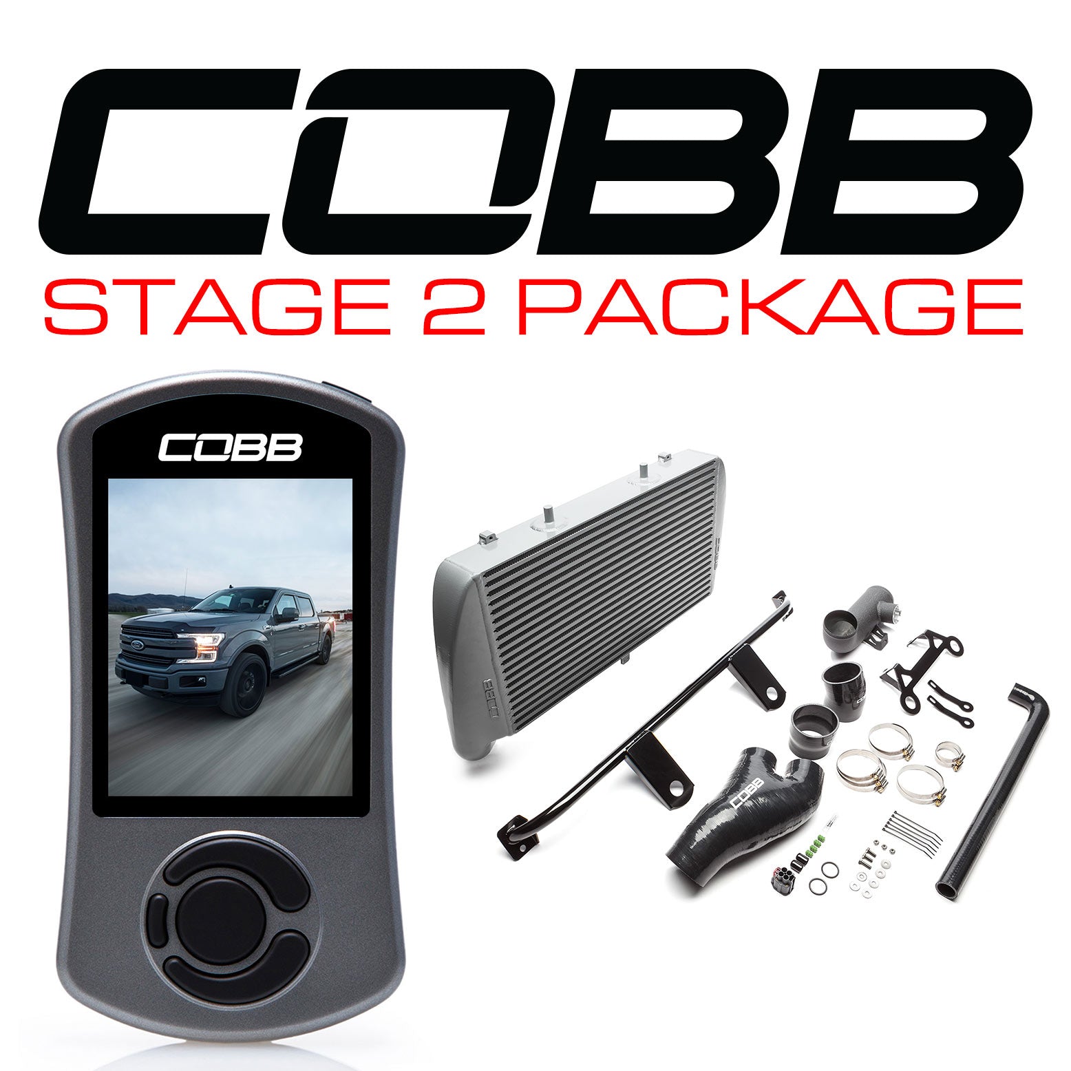 COBB FOR0060020SL-NI Пакет потужності Stage 2 Срібний для FORD F-150 Ecoboost 3.5L 2017-2019 Photo-0 