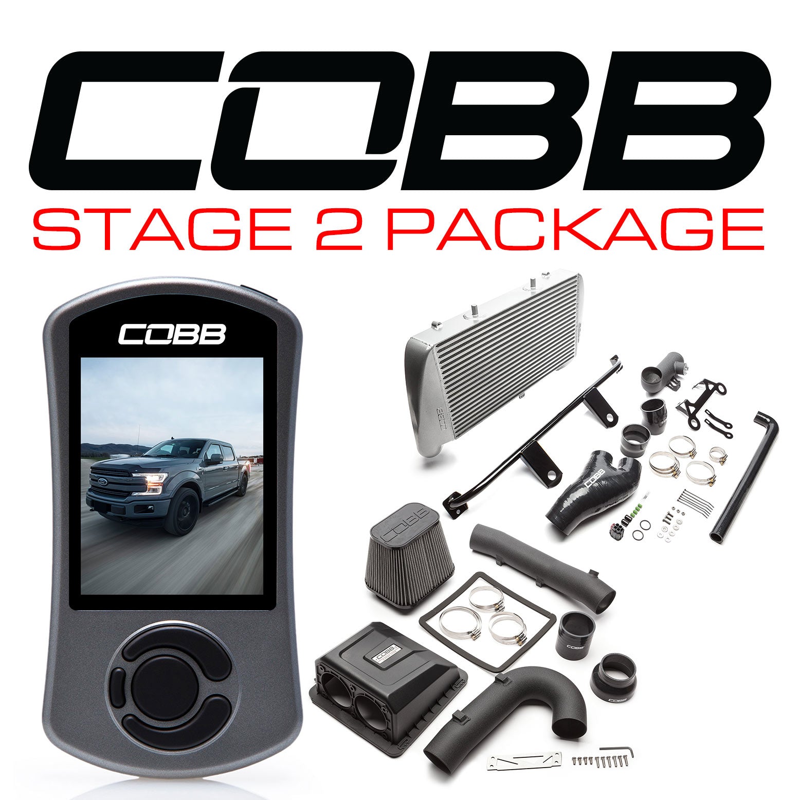 COBB FOR0060020SL Пакет потужності Stage 2 Срібний для FORD F-150 Ecoboost 3.5L 2017-2019 Photo-1 