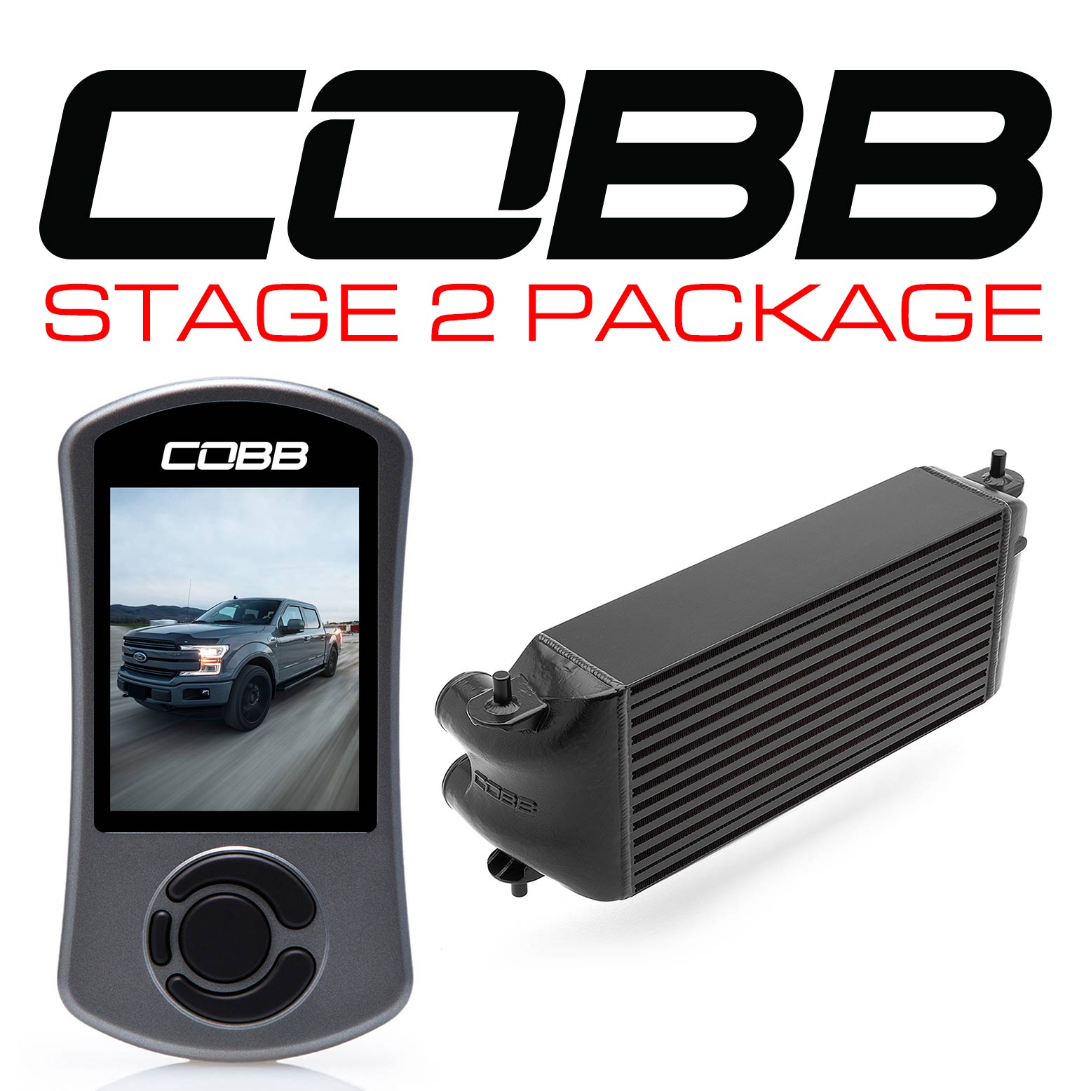 COBB FOR0060S20BK-NI Пакет потужності Stage 2 Чорний для FORD F-150 Ecoboost 3.5L 2017-2019 Photo-1 